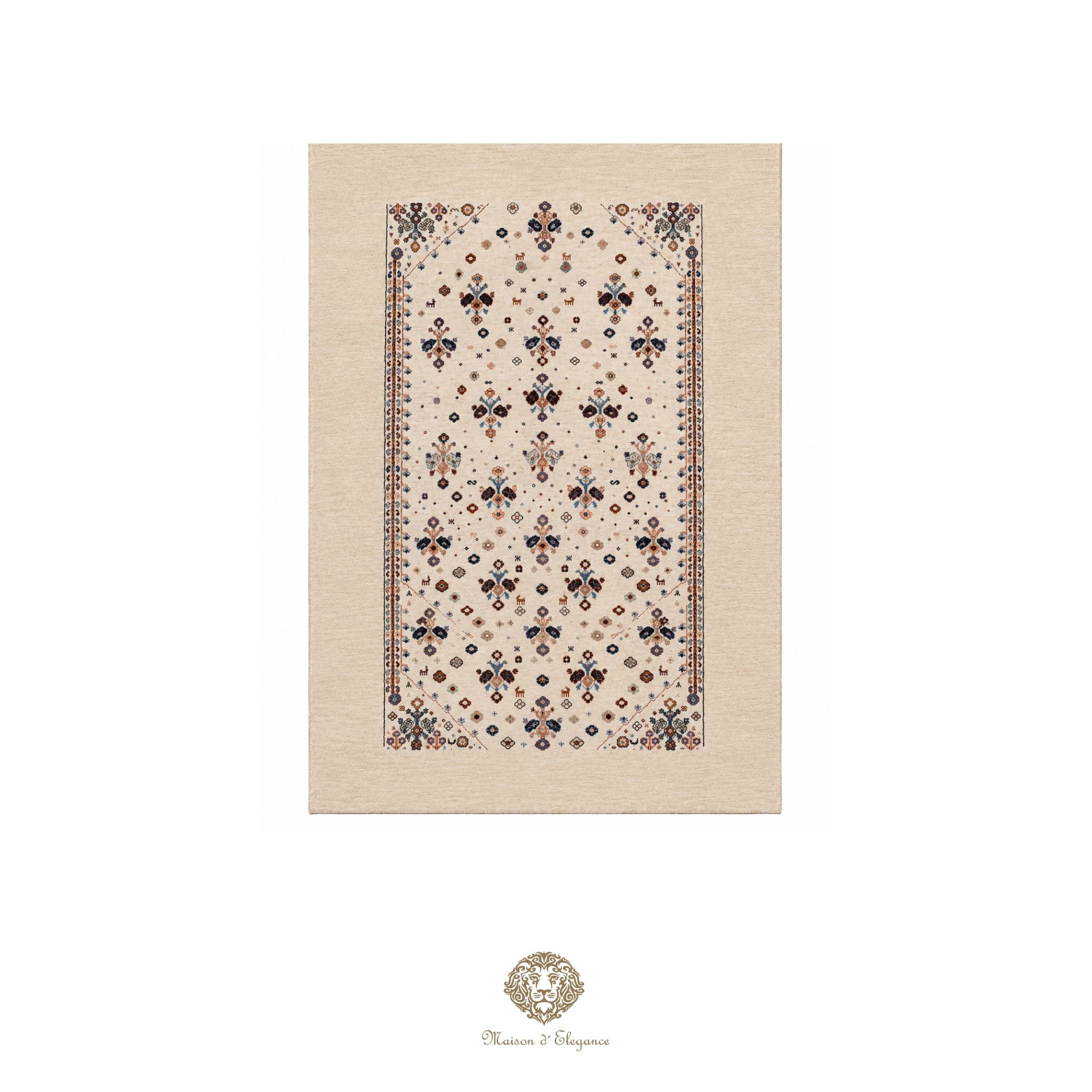 Alfombra persa Trible Fine Kashkuli con tintes naturales | Gabbeh de lana hecha a mano 141 x 200 cm