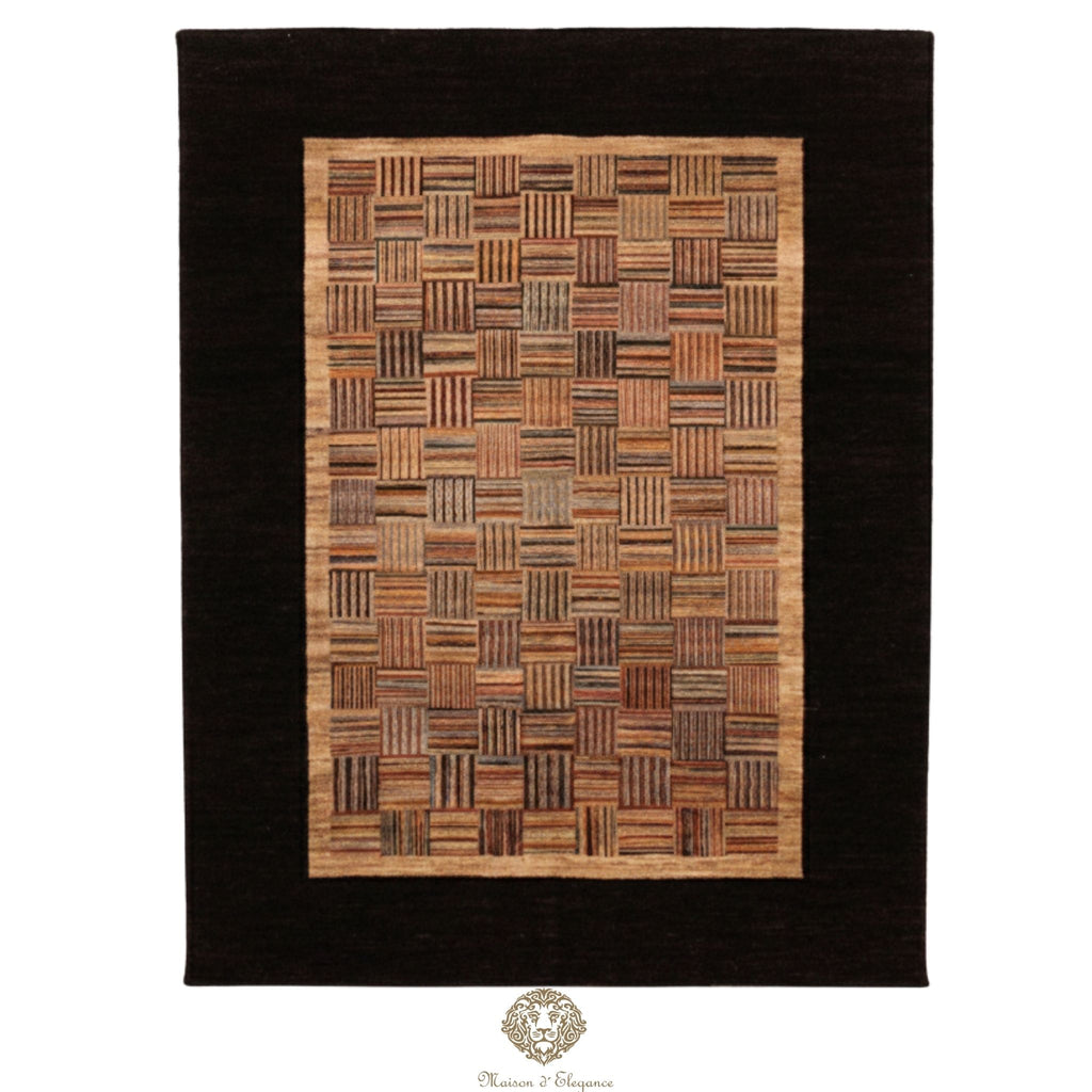 Alfombra Ziegler Lana Diseño Geométrico a rayas 202 x 152 cm