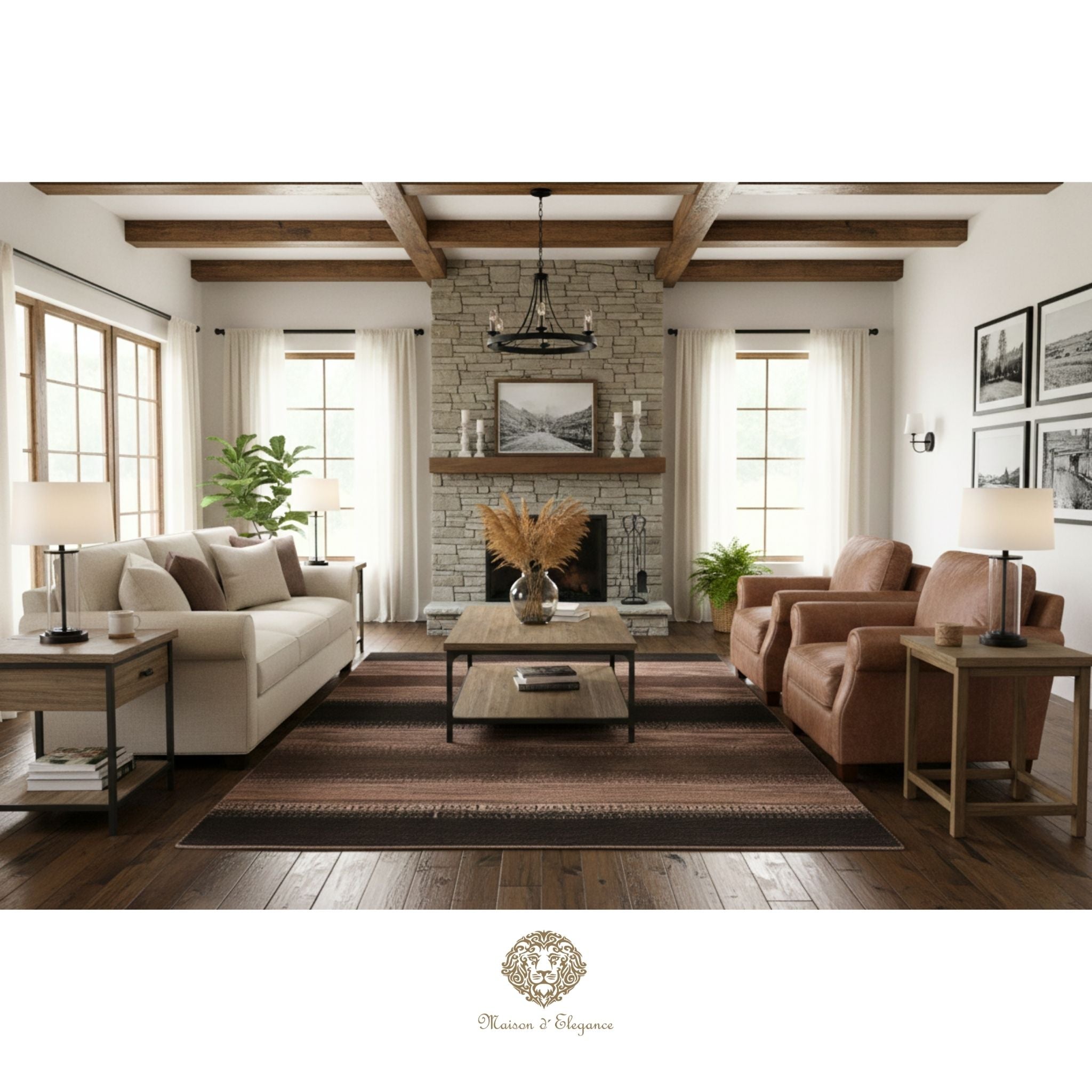 Alfombra Gabbeh Lana Rayas Degradación de Colores 190 X 153 cm