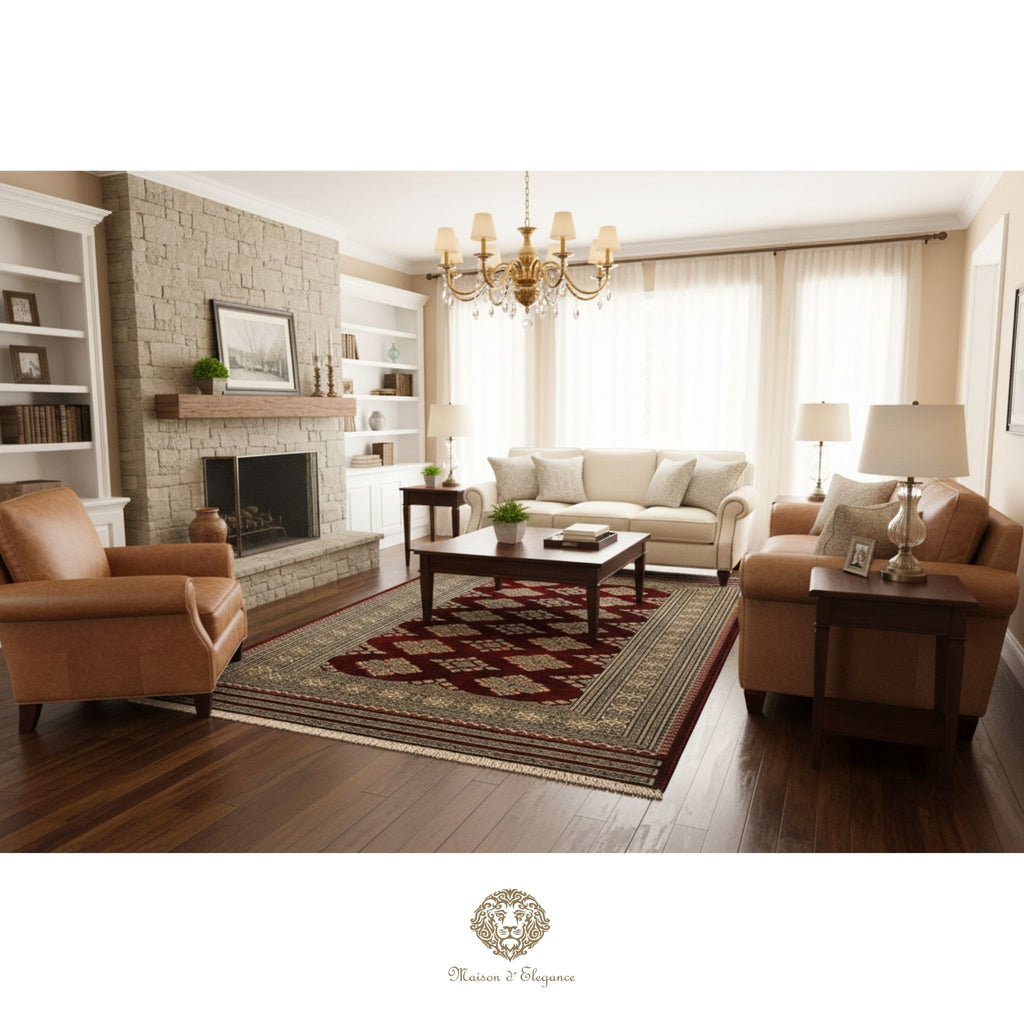 Alfombra Jaldar Lana Color Intenso Persa Tradicional 200 x 138 cm