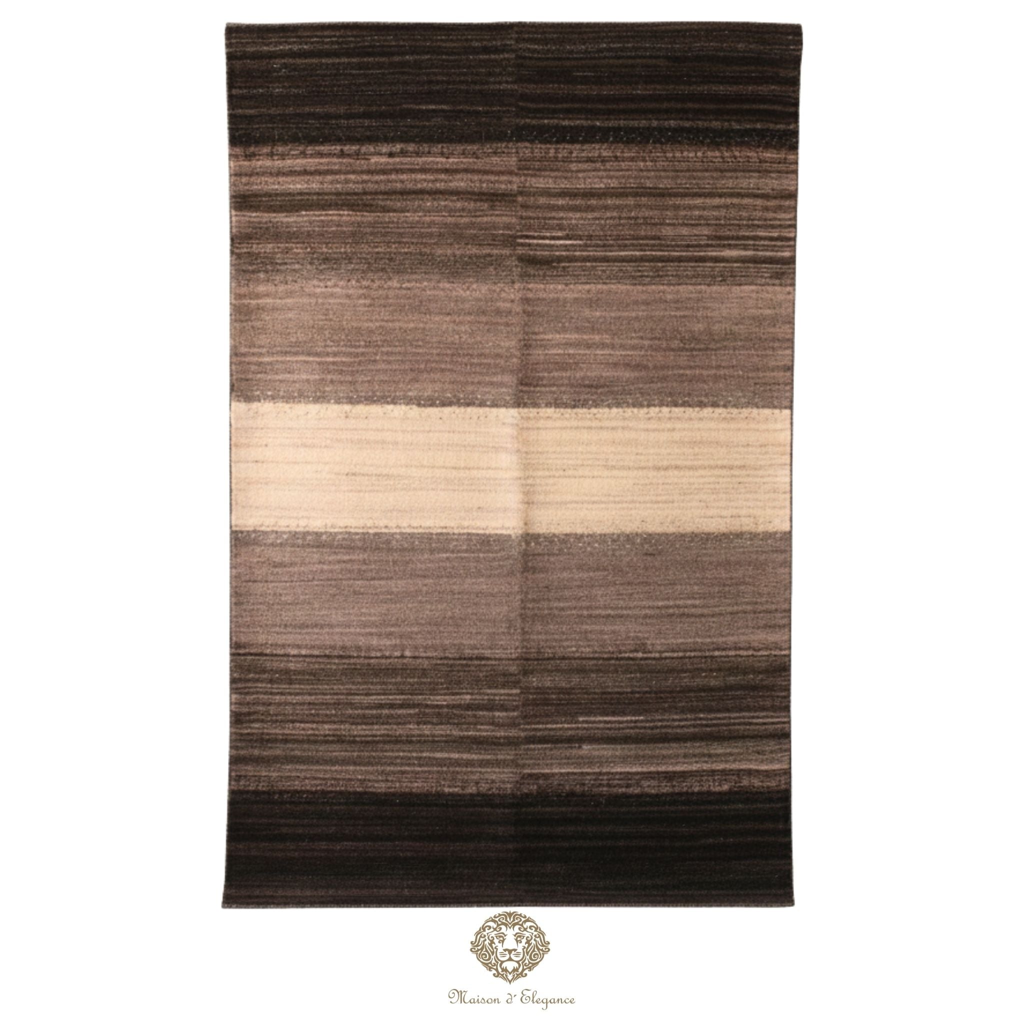 Alfombra Gabbeh Lana Rayas Degradación de Colores 242 X 153 cm