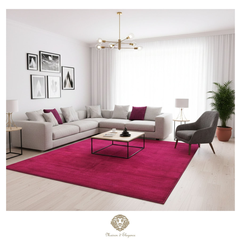 : Alfombra Darya Refreshed Lisa Fucsia Lana 240 x 220 cm