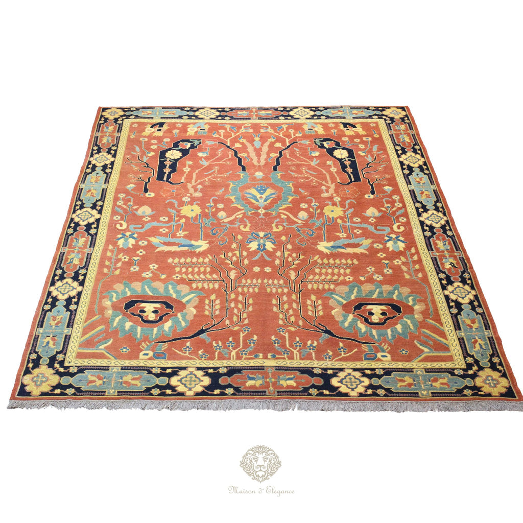 Kilim persa Sumak tejido a mano Sirjan, Kerman – Naranja y terracota | Alfombra Maison 308 x 224 cm