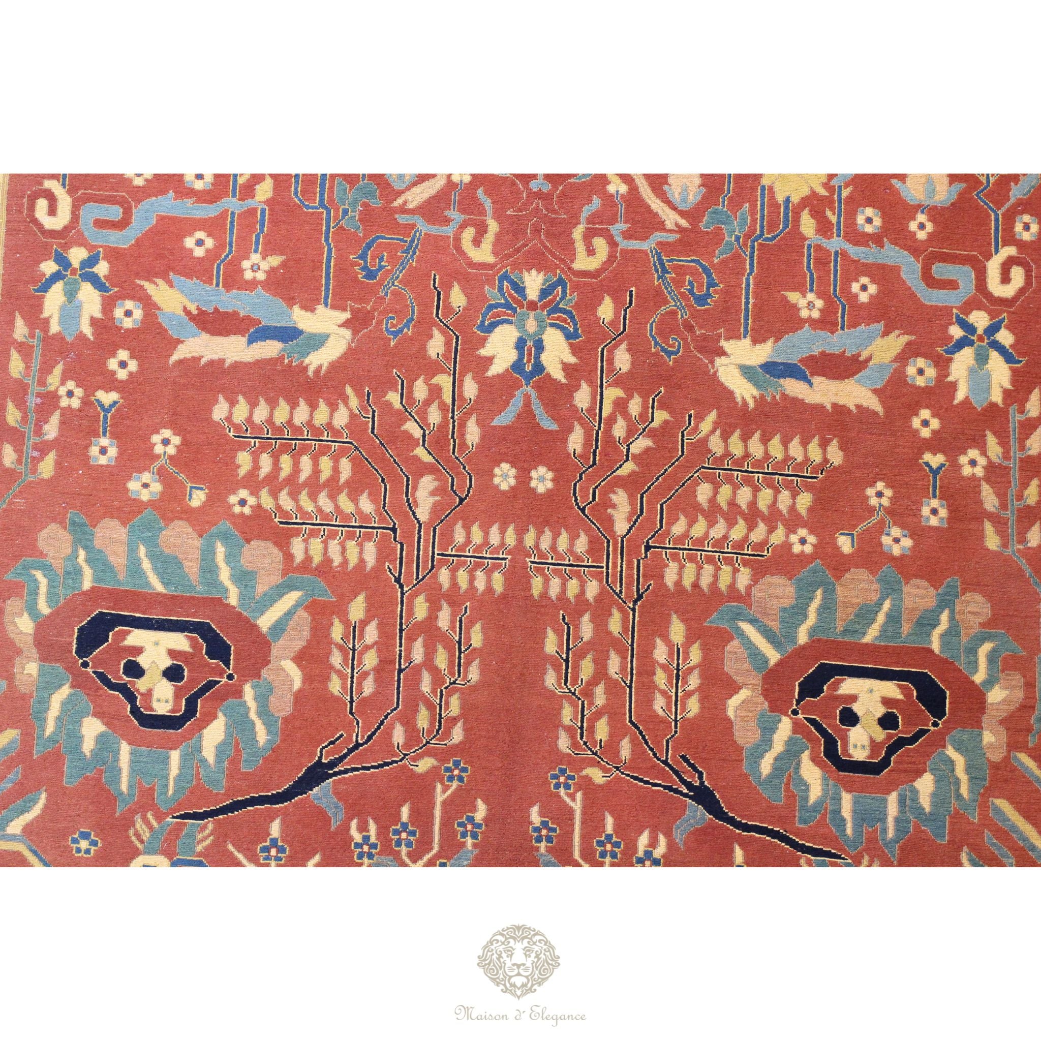 Kilim persa Sumak tejido a mano Sirjan, Kerman – Naranja y terracota | Alfombra Maison 308 x 224 cm