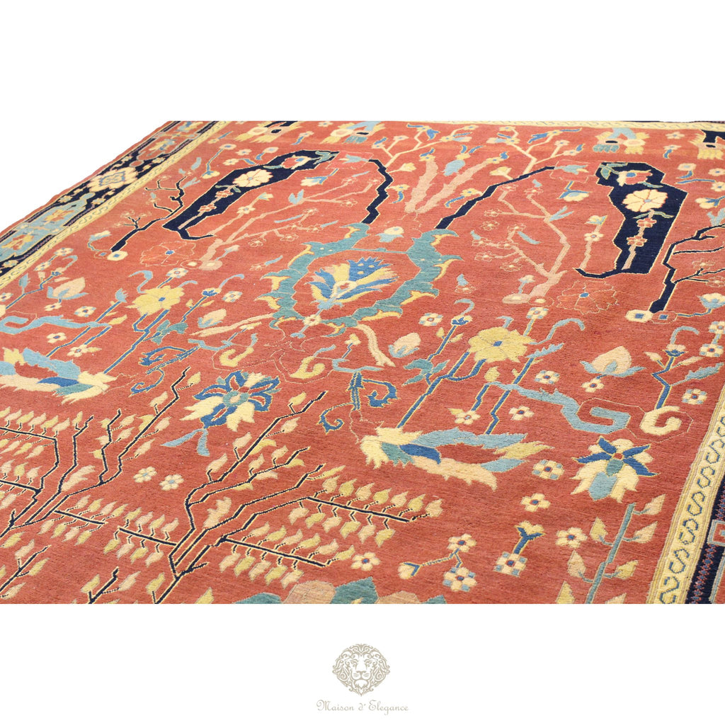 Kilim persa Sumak tejido a mano Sirjan, Kerman – Naranja y terracota | Alfombra Maison 308 x 224 cm