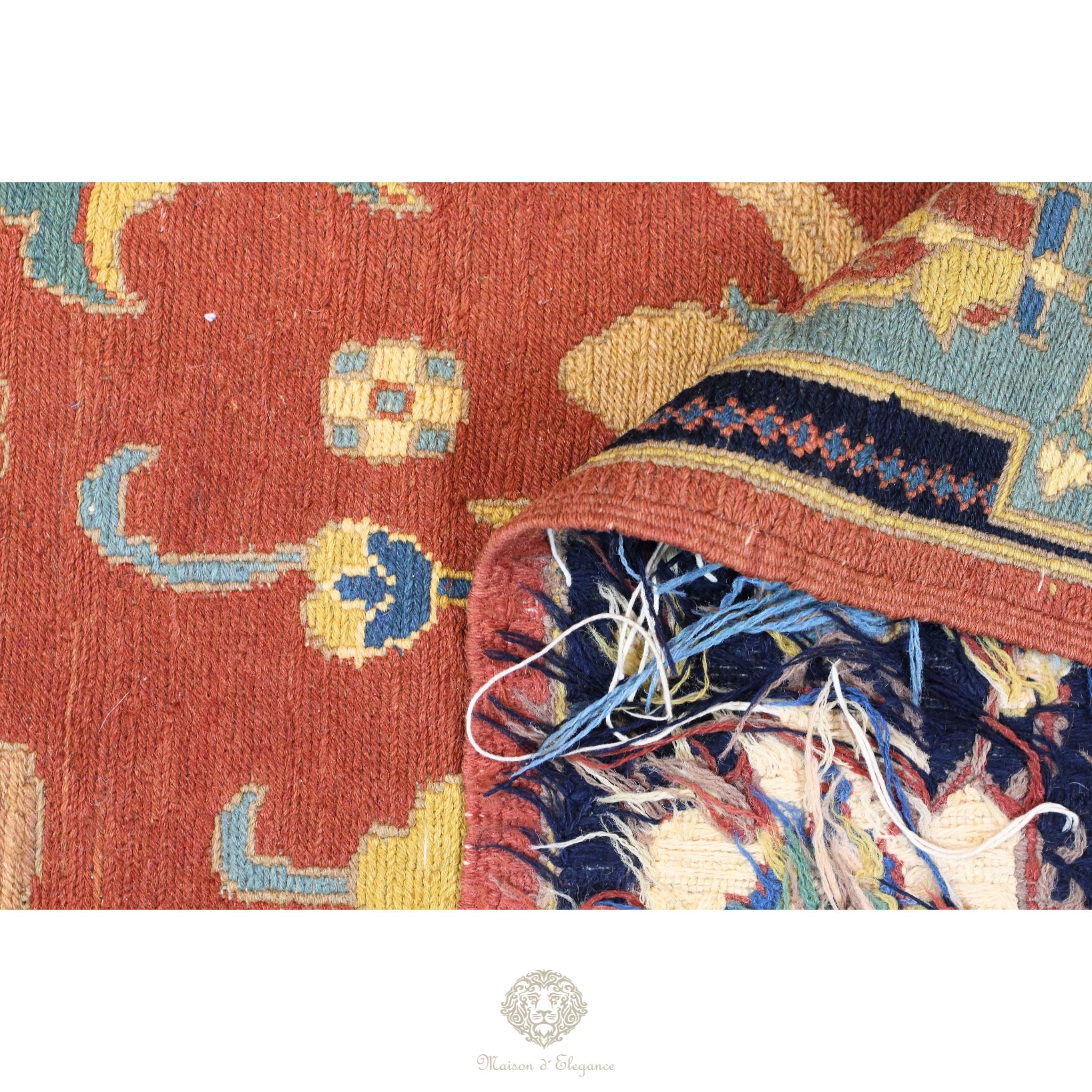 Kilim persa Sumak tejido a mano Sirjan, Kerman – Naranja y terracota | Alfombra Maison 308 x 224 cm