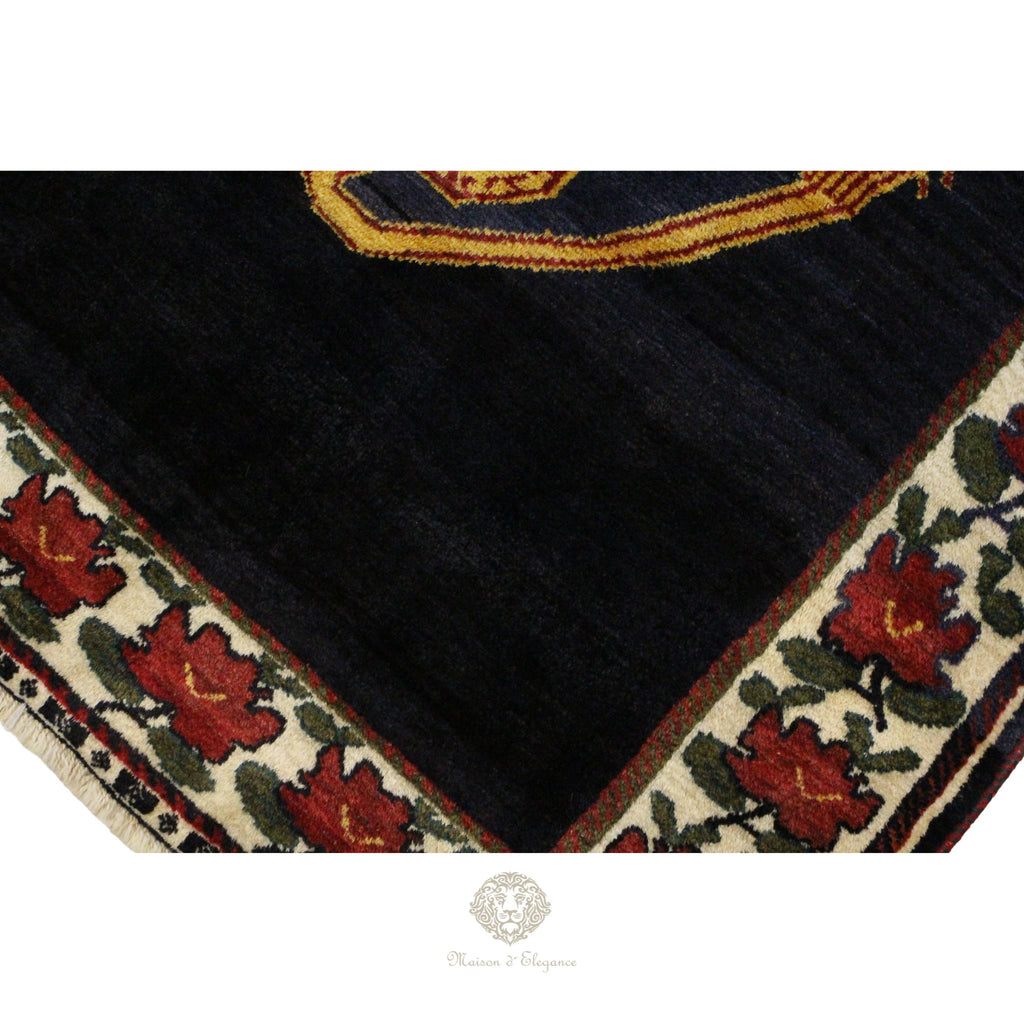 Alfombra Gabbeh Artesanal Diseño León - Hecha a Mano 244 x 156 cm