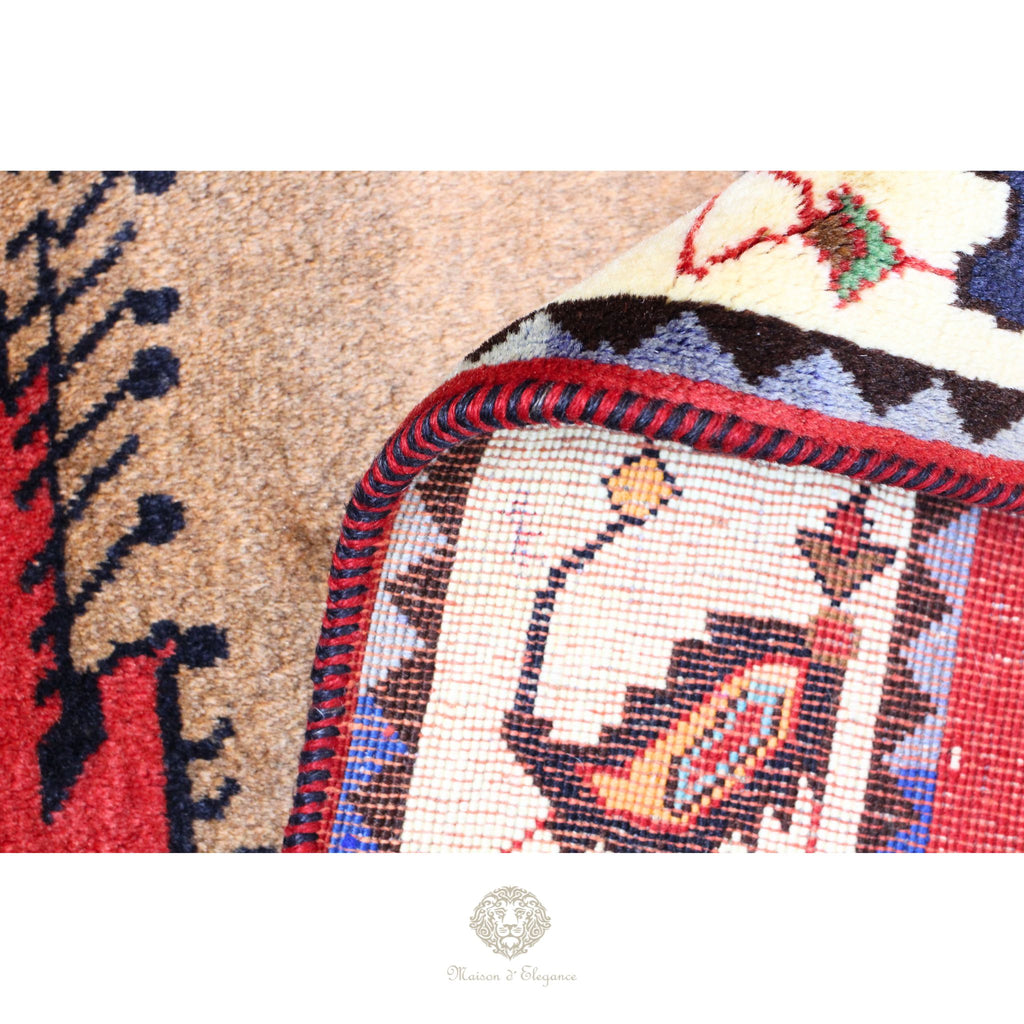 Alfombra Gabbeh Artesanal Diseño León - Hecha a Mano 174 x 116 cm