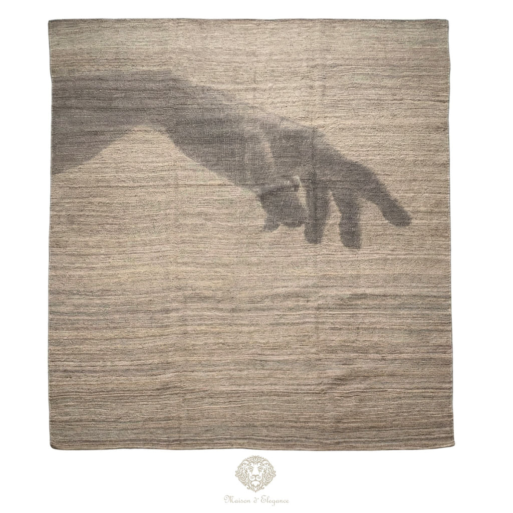 Kilim Persa Avangard Contemporáneo de Lana 268x202 cm | Diseño Pictórico