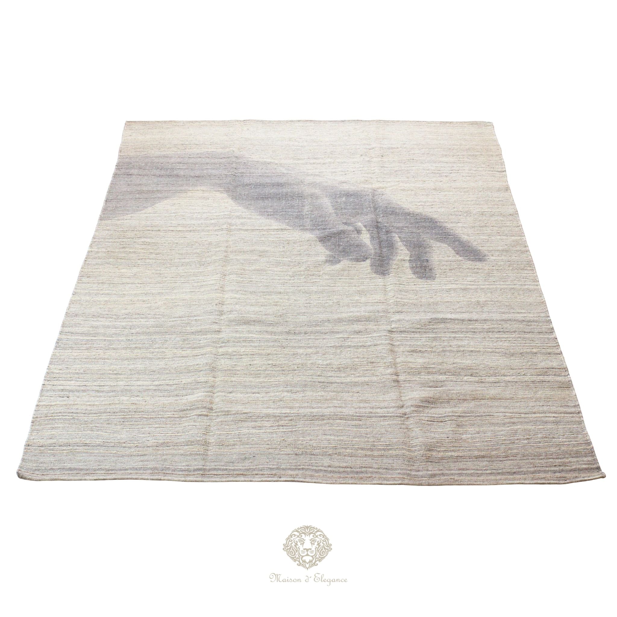Kilim Persa Avangard Contemporáneo de Lana 268x202 cm | Diseño Pictórico