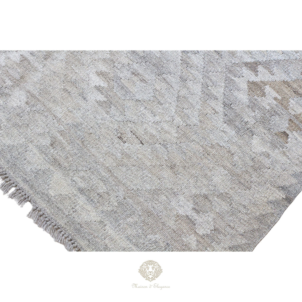 Alfombra Kilim Transicional Lana Geométrica 200 x 130 cm - Tintes Naturales