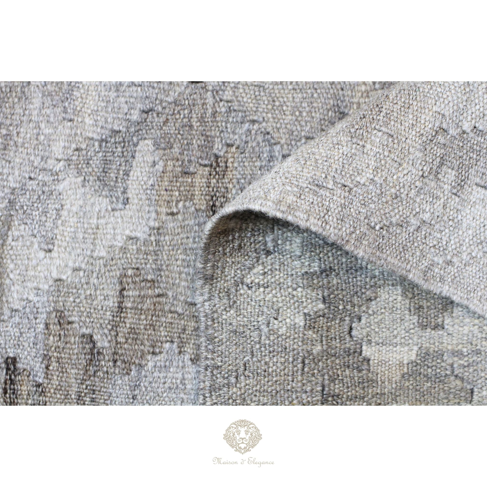 Alfombra Kilim Transicional Lana Geométrica 200 x 130 cm - Tintes Naturales
