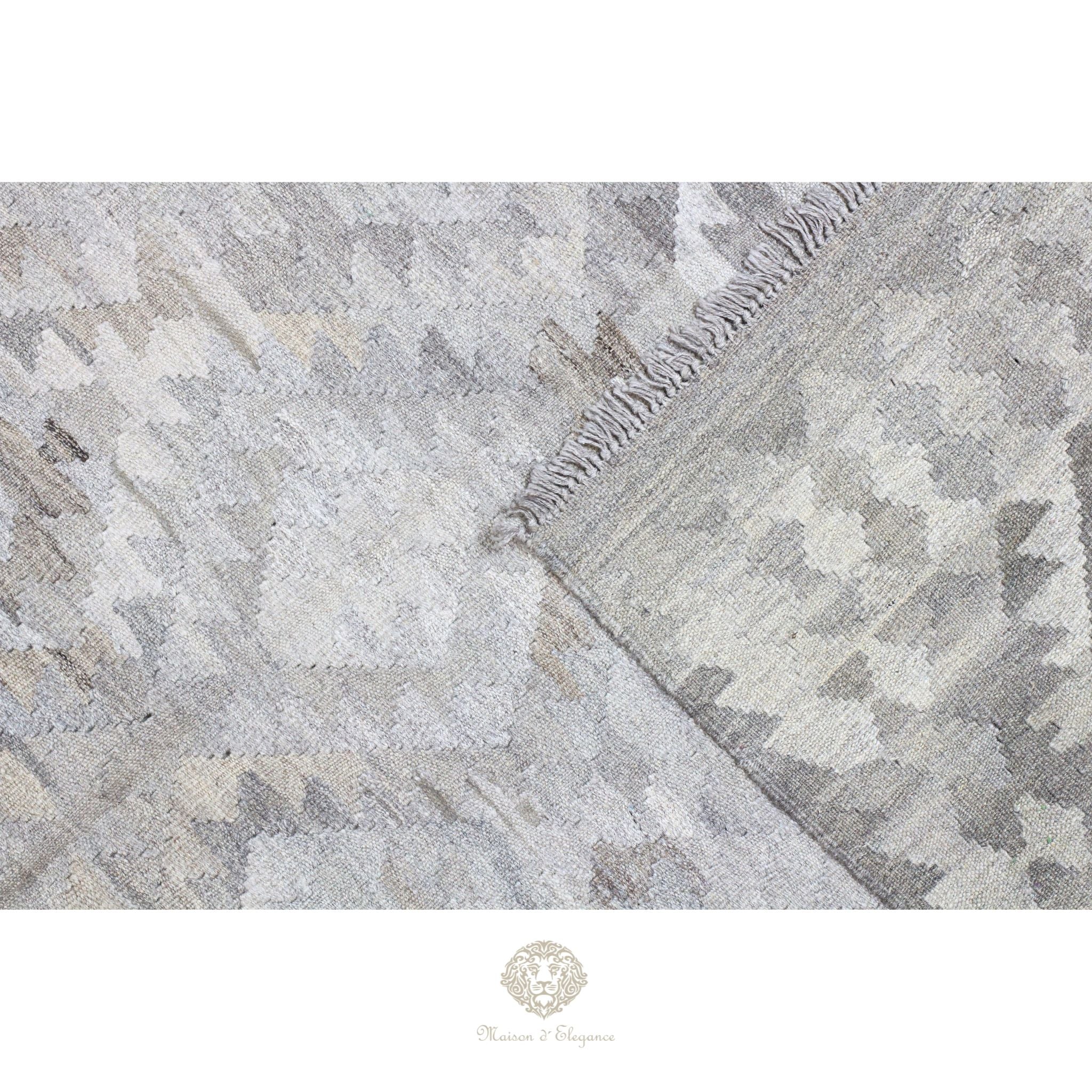 Alfombra Kilim Transicional Lana Geométrica 200 x 130 cm - Tintes Naturales