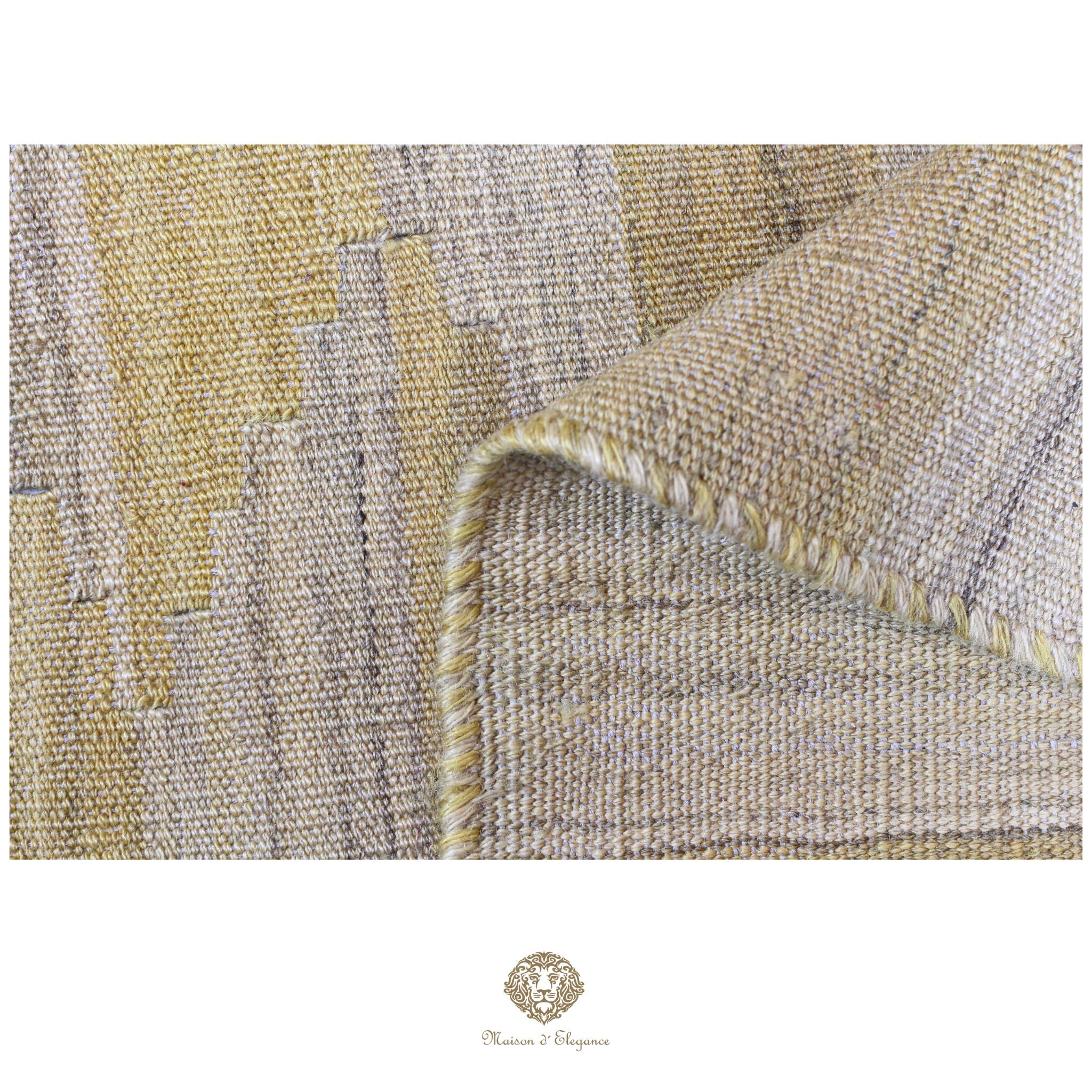 Textured fabric swatch with a patterned design on a white background