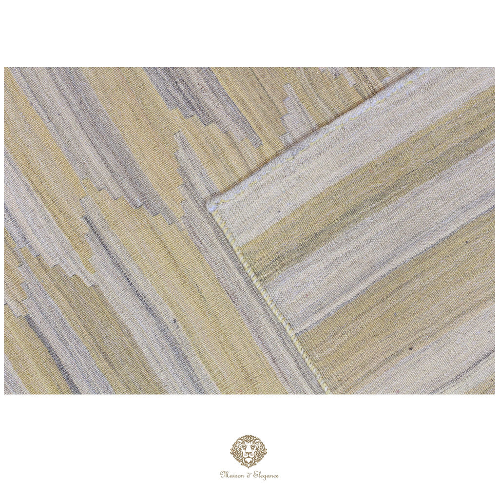Kilim Persa Exclusivo Lana moderno | Diseño Contemporáneo Teñido Natural 238x300 cm