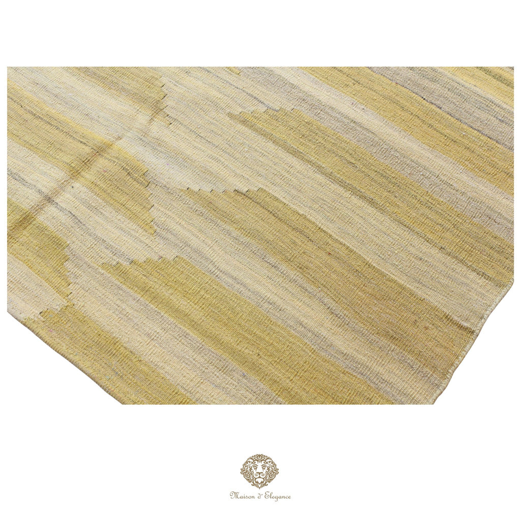 Kilim Persa Exclusivo Lana moderno | Diseño Contemporáneo Teñido Natural 238x300 cm
