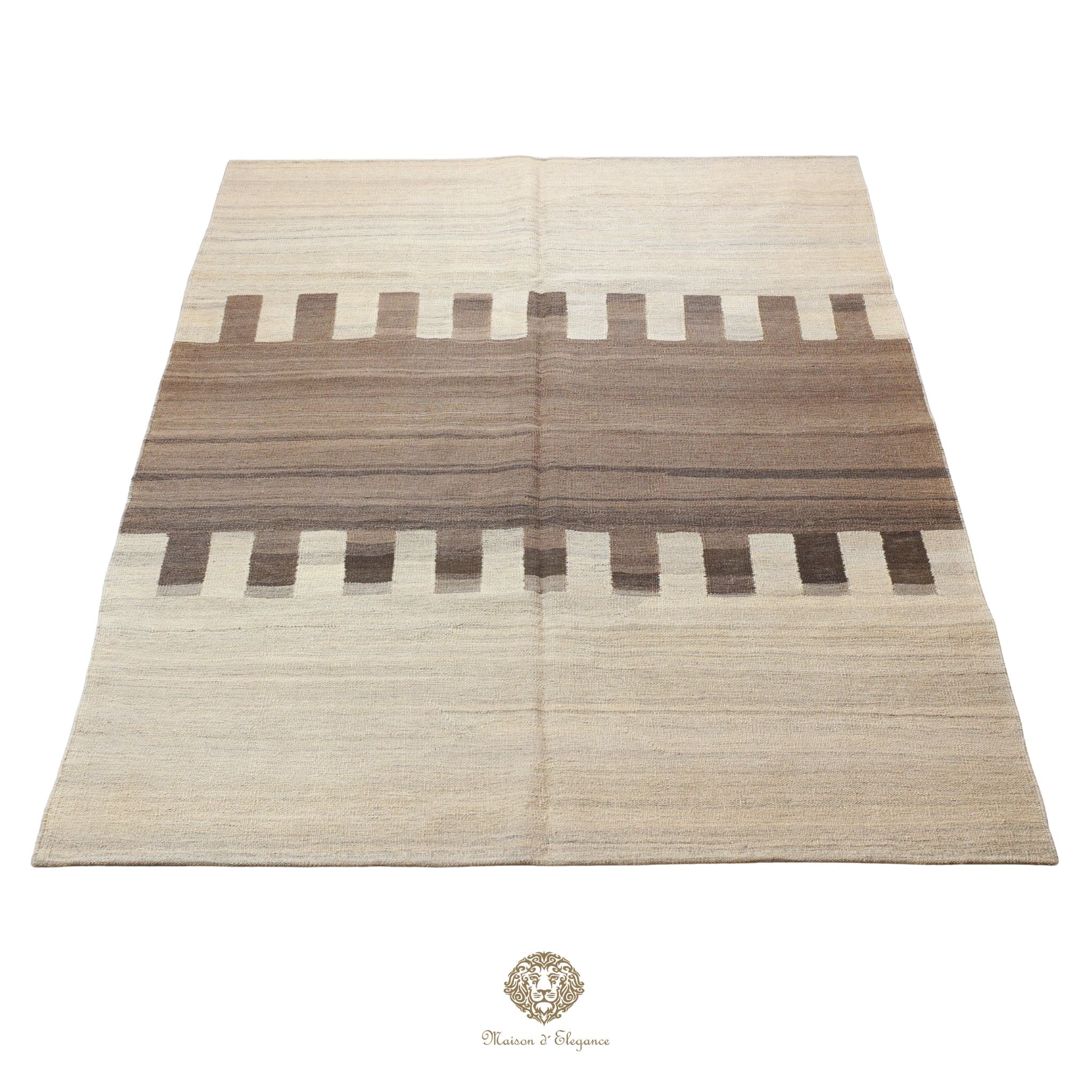 Kilim Persa Exclusivo Lana moderno | Diseño Contemporáneo Teñido Natural 172x236 cm