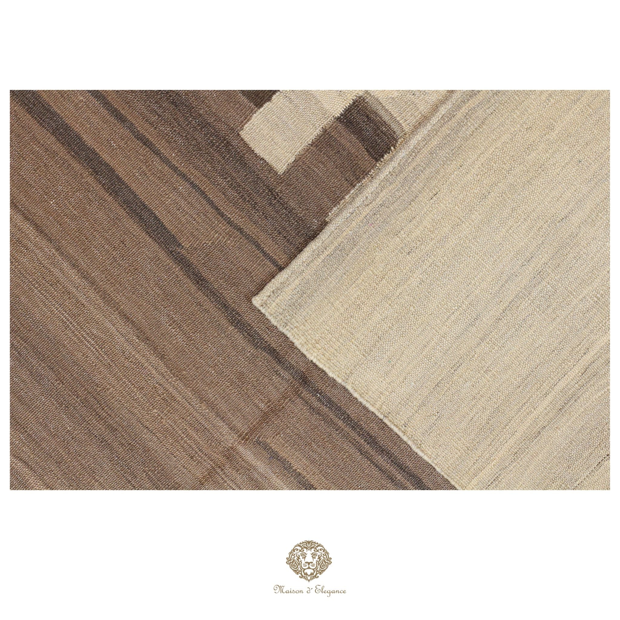 Kilim Persa Exclusivo Lana moderno | Diseño Contemporáneo Teñido Natural 172x236 cm