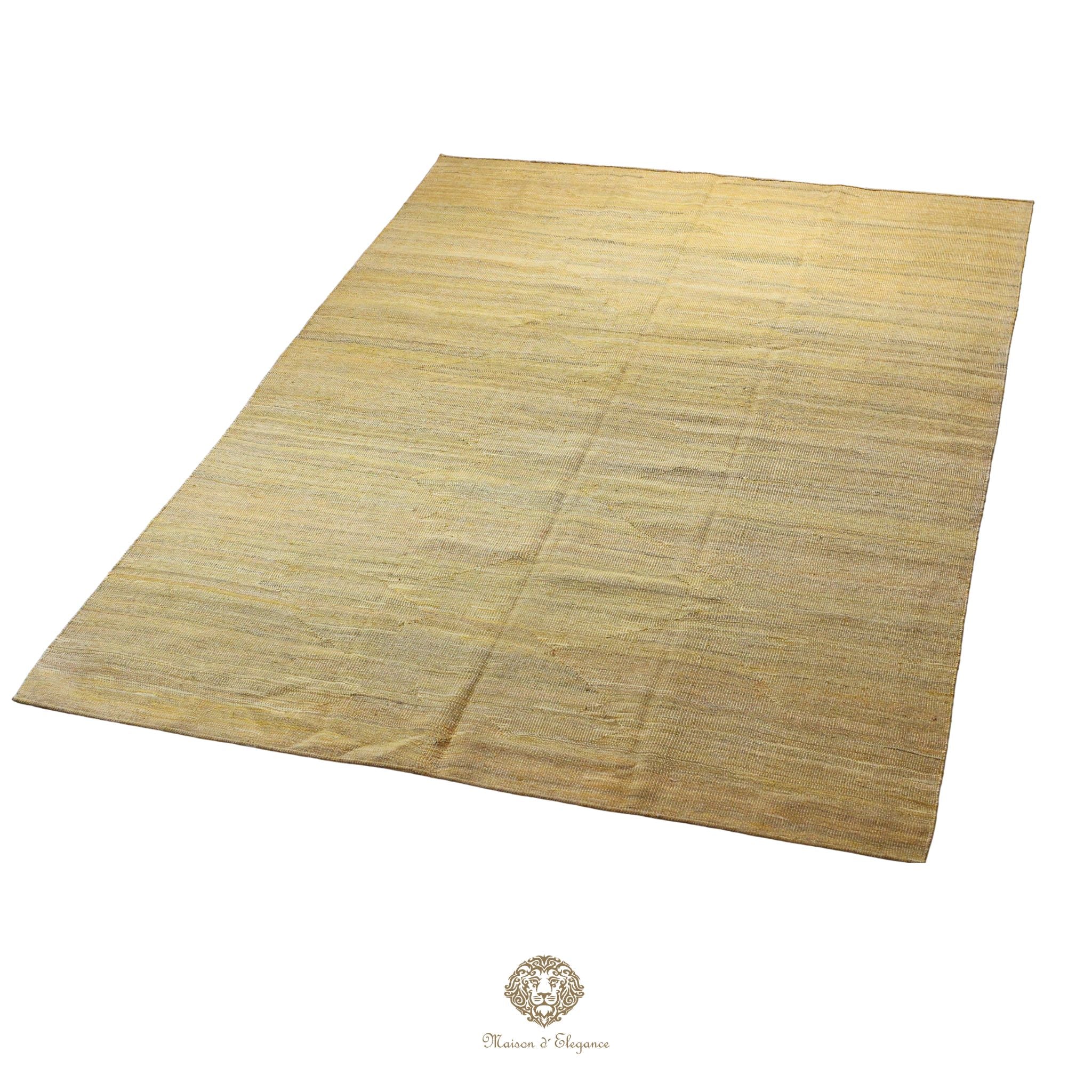 Beige rug on a ivory background