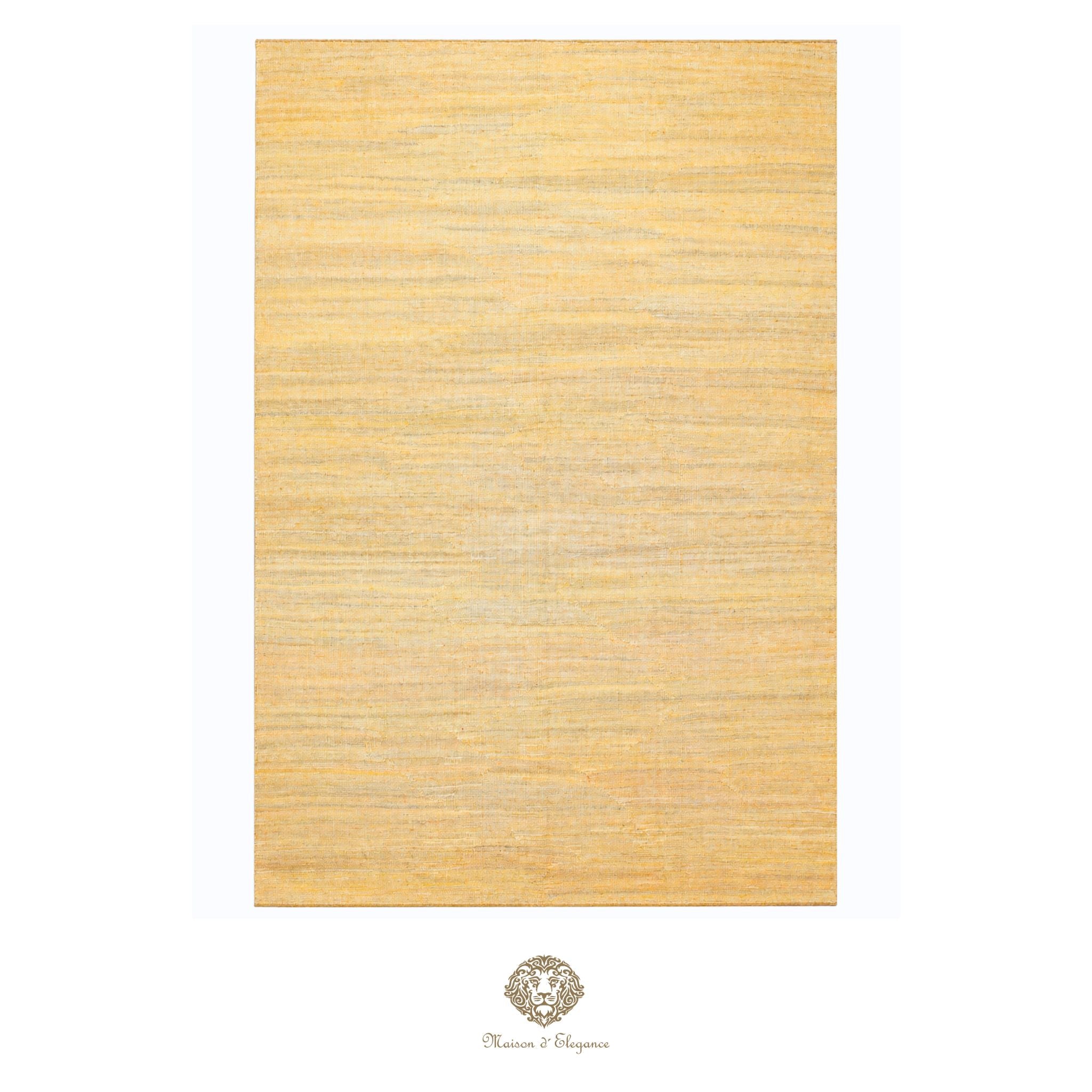 Alfombra Kilim moderna de lana lisa en color neutro con tejido plano | Colección Maison Zagros 206x291 cm