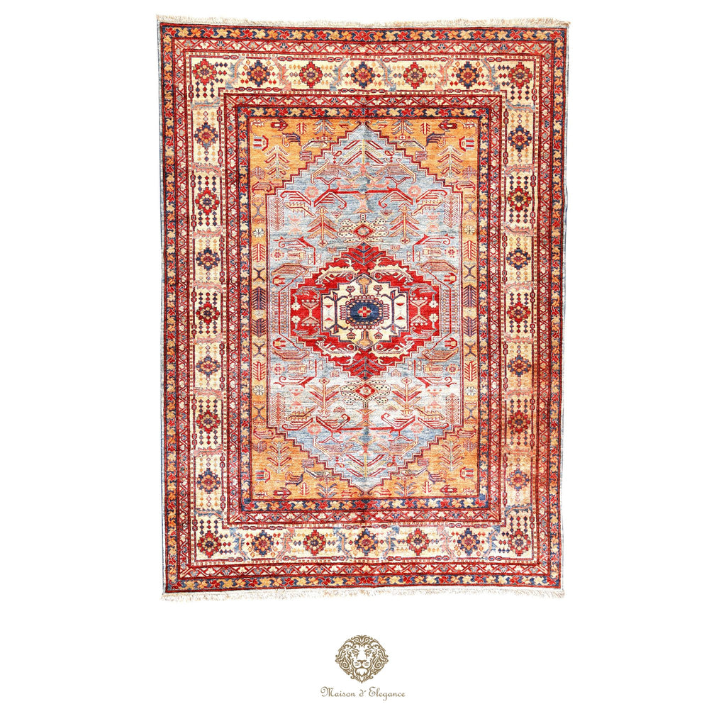 Kasak Fine Wool Rug Medallion Classic Design | Hand-knotted  239 x 335 cm