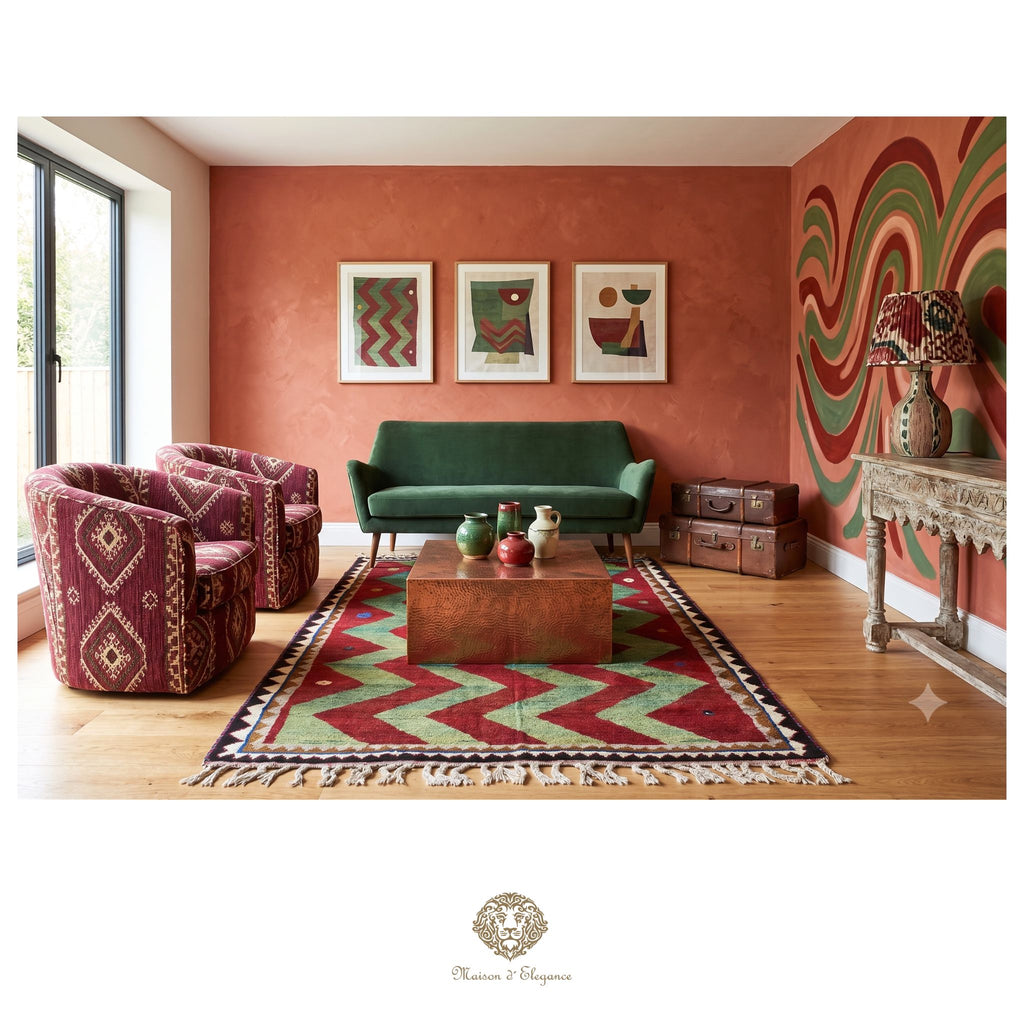 Alfombra persa Kashkuli Loribaft teñida con tintes naturales | Gabbeh de lana hecha a mano 100 x 203 cm