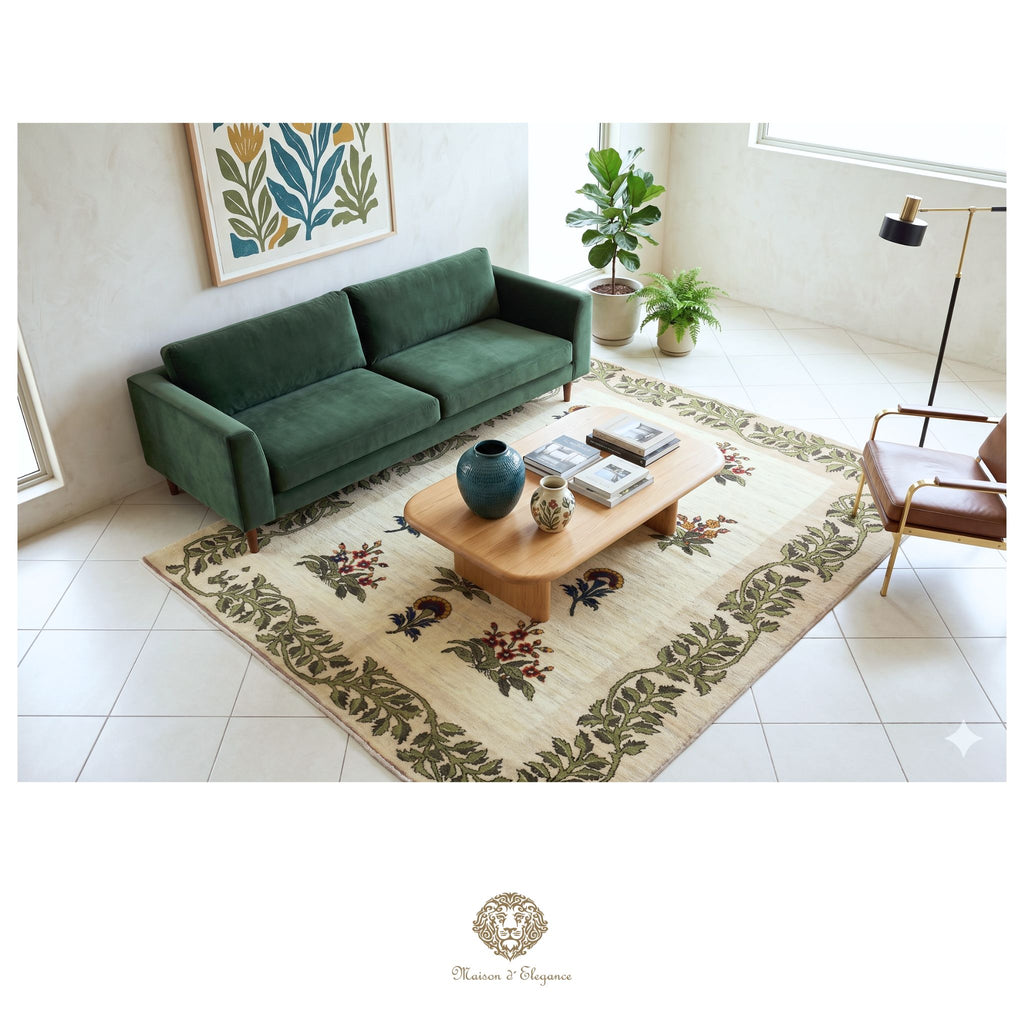 Alfombra persa Trible Fine Kashkuli con tintes naturales | Gabbeh de lana hecha a mano 156 x 197 cm