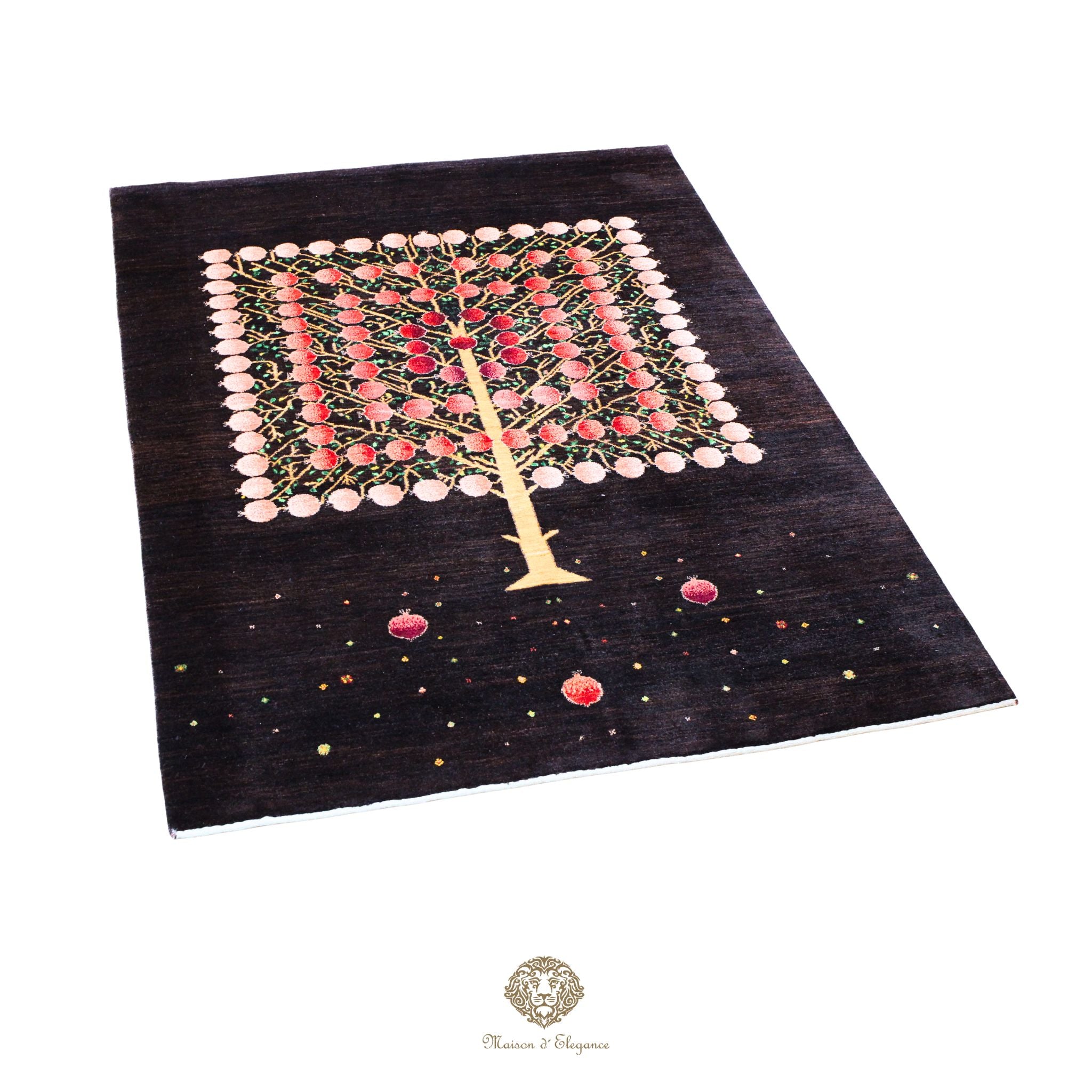 Alfombra persa Trible Fine Kashkuli con tintes naturales | Loribaft de lana hecha a mano 169 x 246 cm