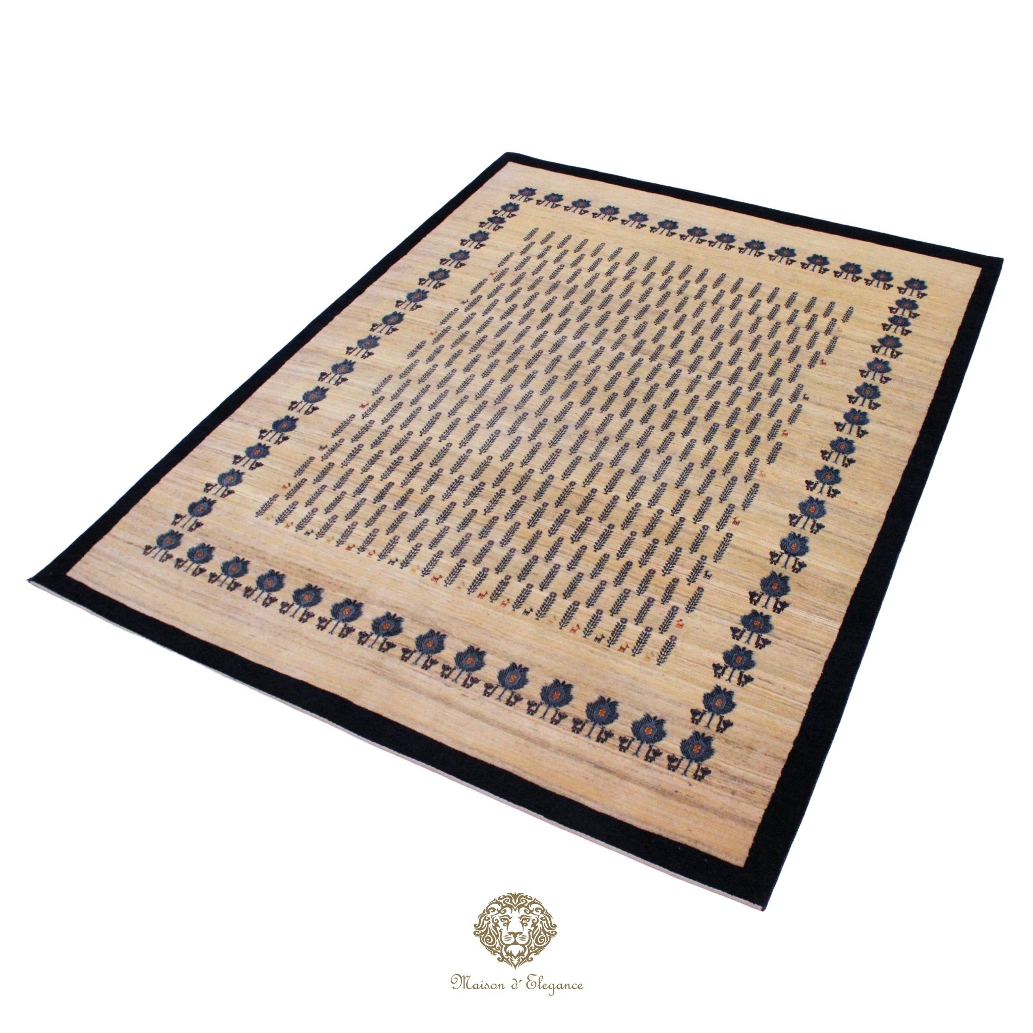 Luxury Handmade Persian Qashqai Wool Rug – Traditional Paisley Design Zollanvari Collection