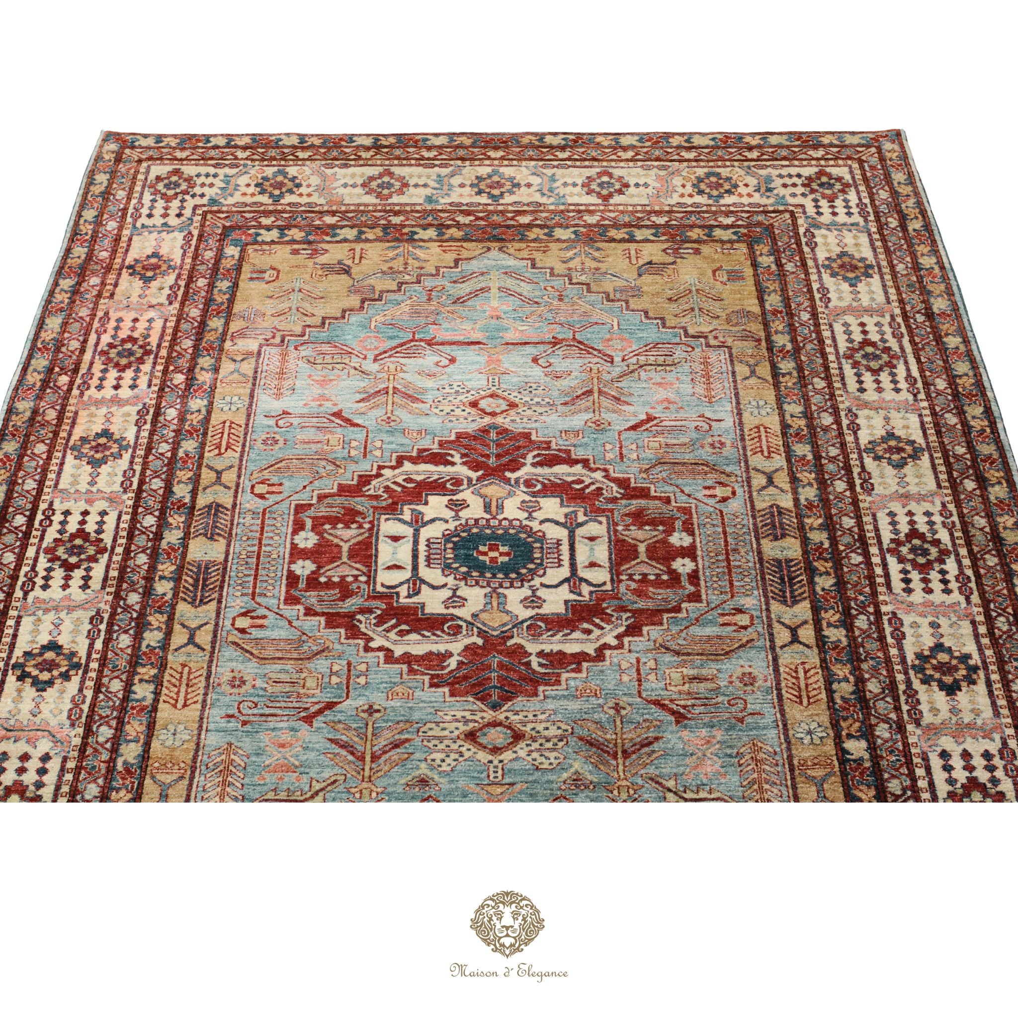 Kasak Fine Wool Rug Medallion Classic Design | Hand-knotted  239 x 335 cm