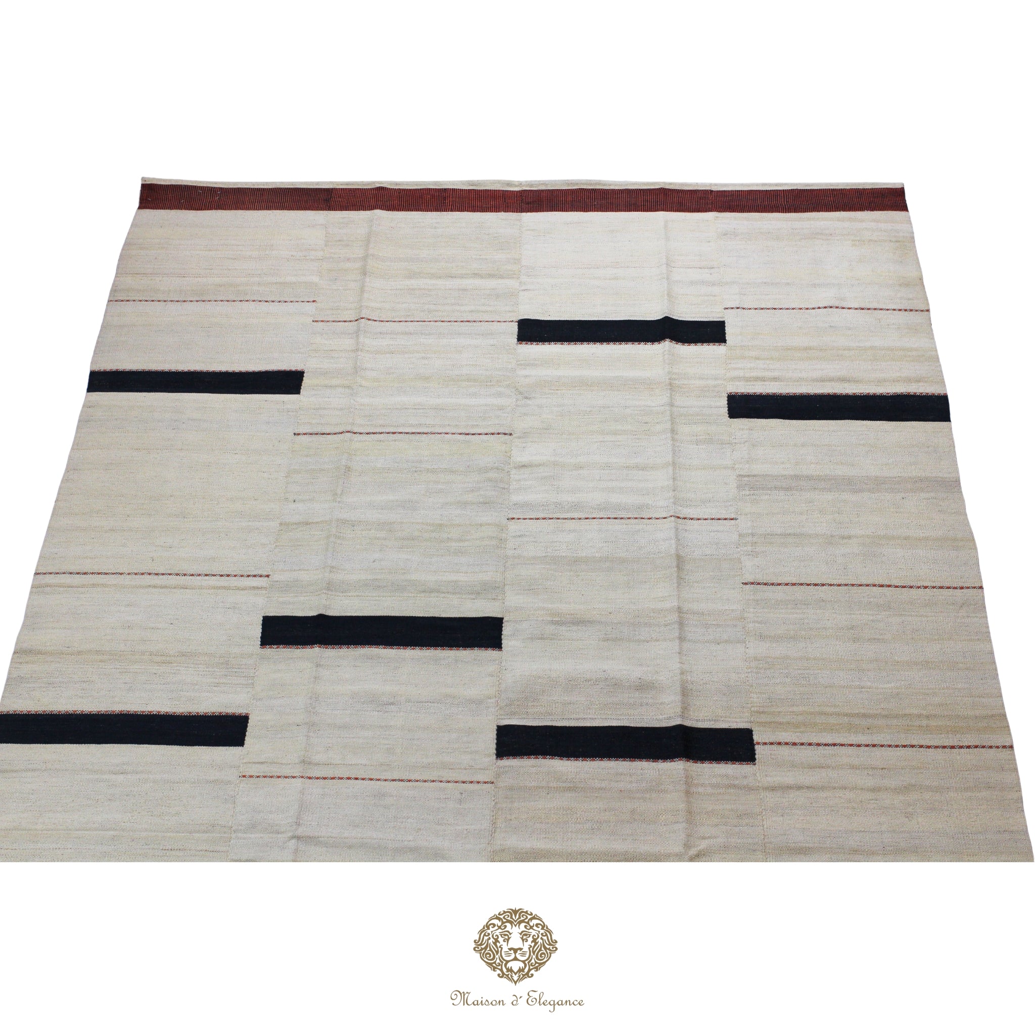 Kilim Persa Exclusivo Lana 201x273 cm | Diseño Contemporáneo Teñido Natural