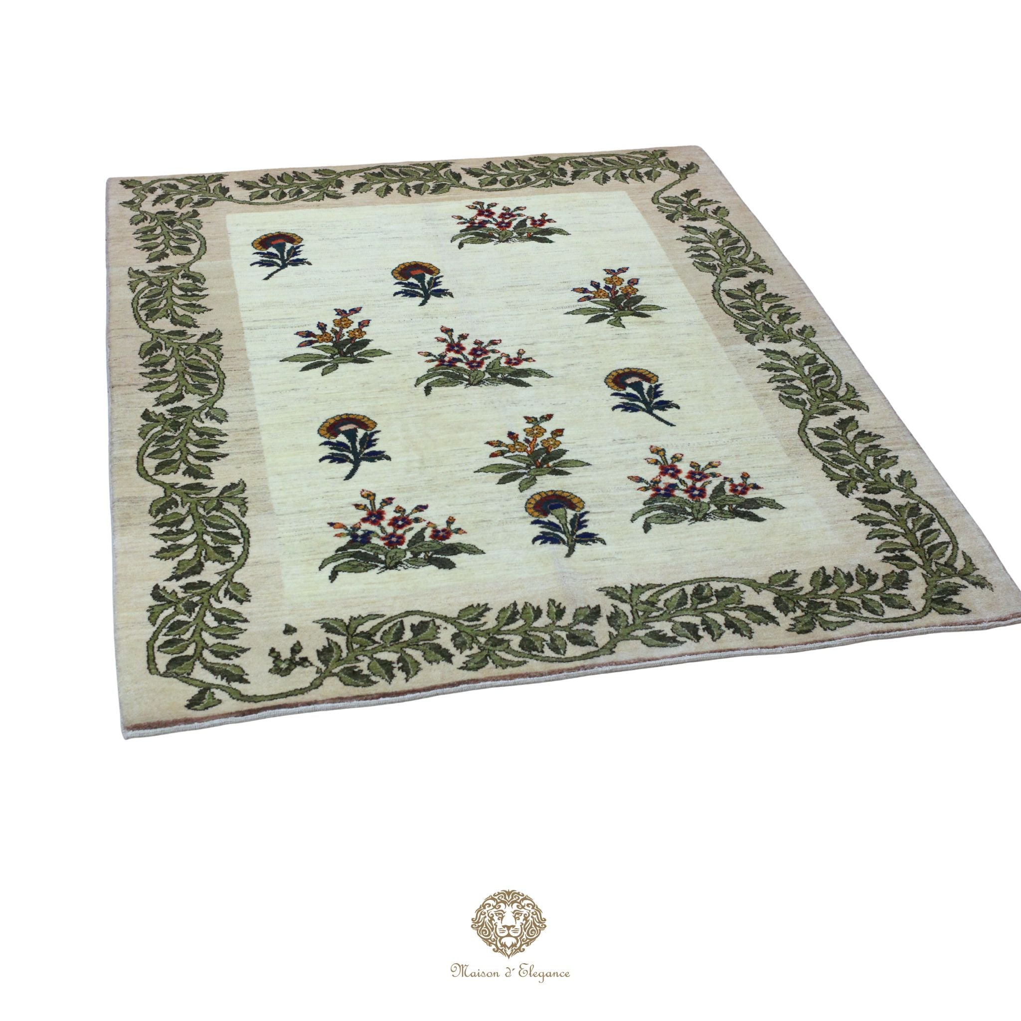 Alfombra persa Trible Fine Kashkuli con tintes naturales | Gabbeh de lana hecha a mano 156 x 197 cm