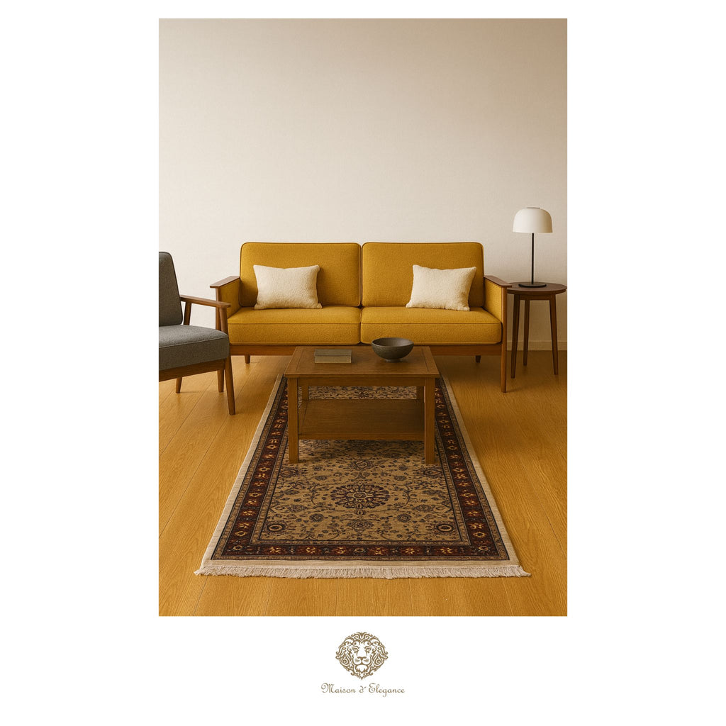 Caminero Oriental Tradicional Lana Pura - Alfombra Artesanal 404 x 75 cm