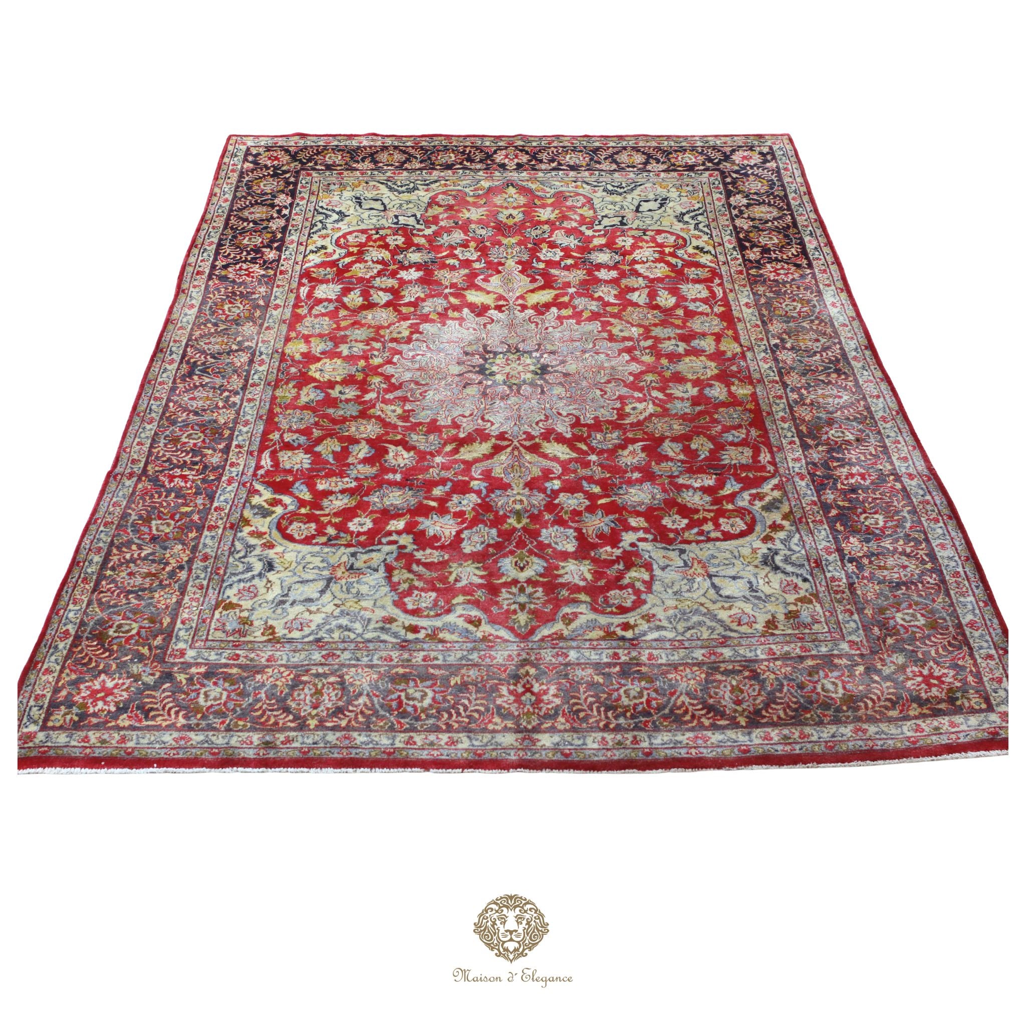 Alfombra Persa Najafabad Lana | Floral Medallón Design  Rojo 230 x 345 cm