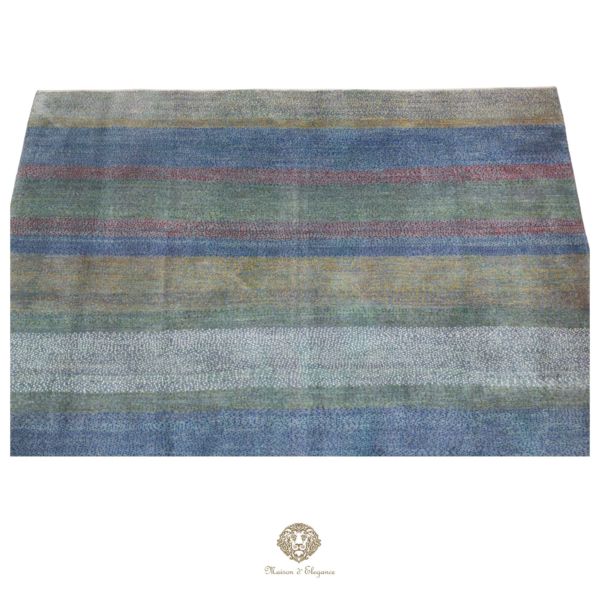 Alfombra persa Kashkuli colorida | Gabbeh de lana hecha a mano 203 x 219 cm