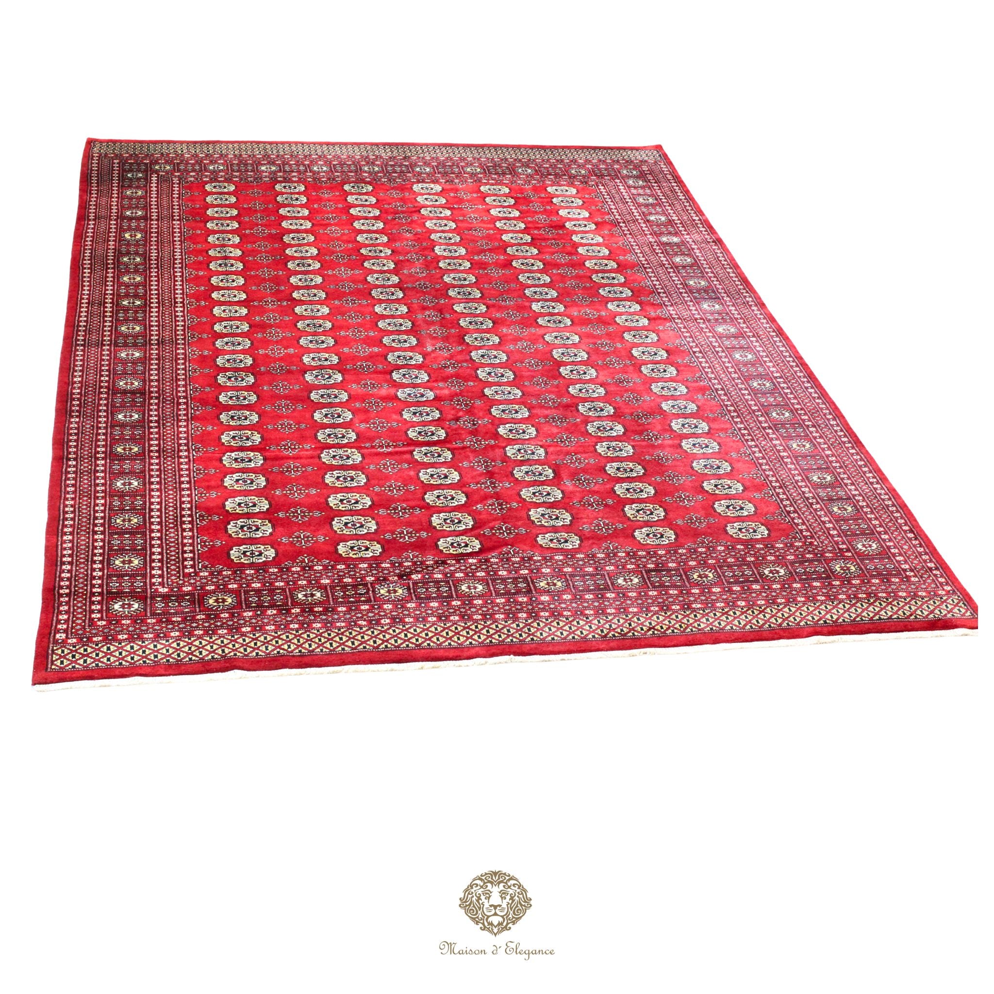 Alfombra de lana Jaldar Bukhara de colores intensos con diseño geométrico | Tradicional 277x370 cm