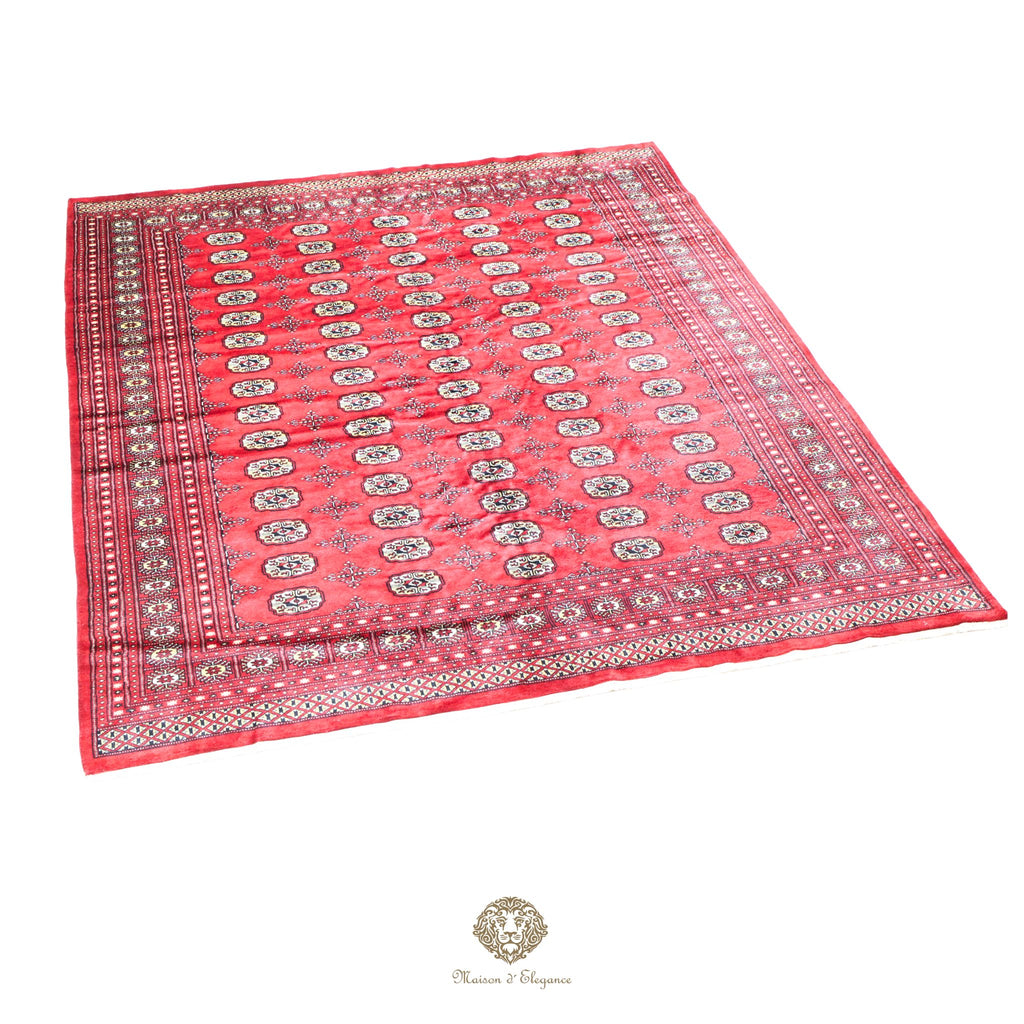 Alfombra de lana Jaldar Bukhara de colores intensos con diseño geométrico | Tradicional 246x314 cm