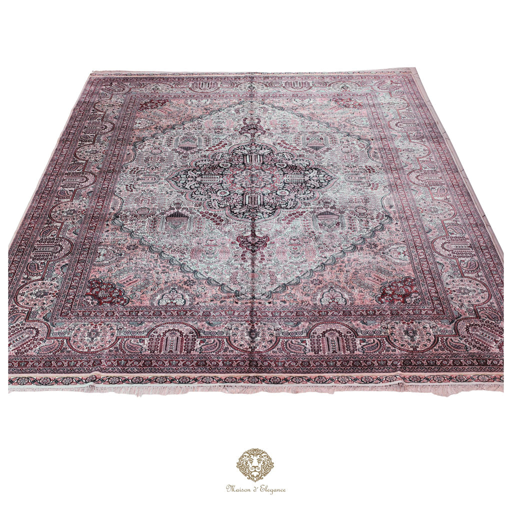 Alfombra china de seda de alta gama, exclusiva, hecha a mano | obra maestra, 310 x 440 cm