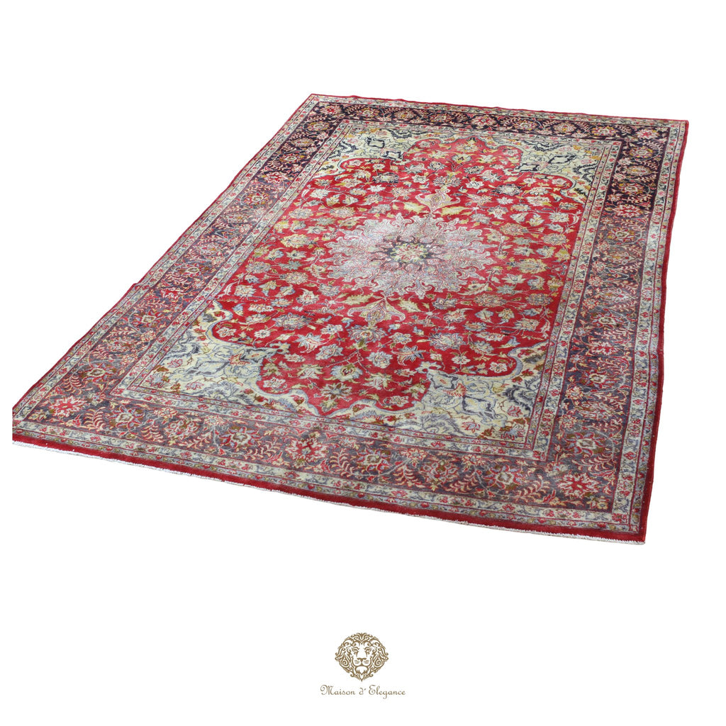Alfombra Persa Najafabad Lana | Floral Medallón Design  Rojo 230 x 345 cm