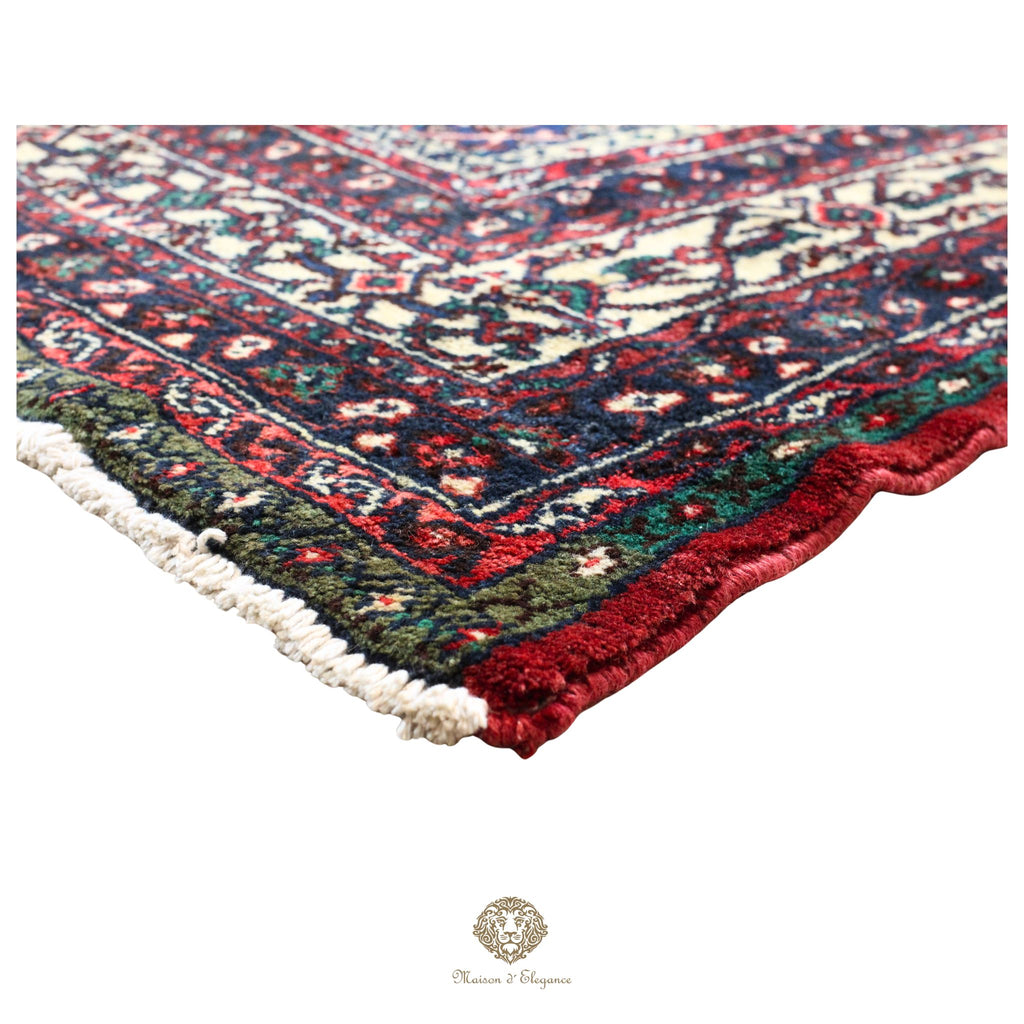 Alfombra Hamedan Lana Centro Geométrico Persa Tradicional | diseño de medallón hecho a mano 322 x 395 cm