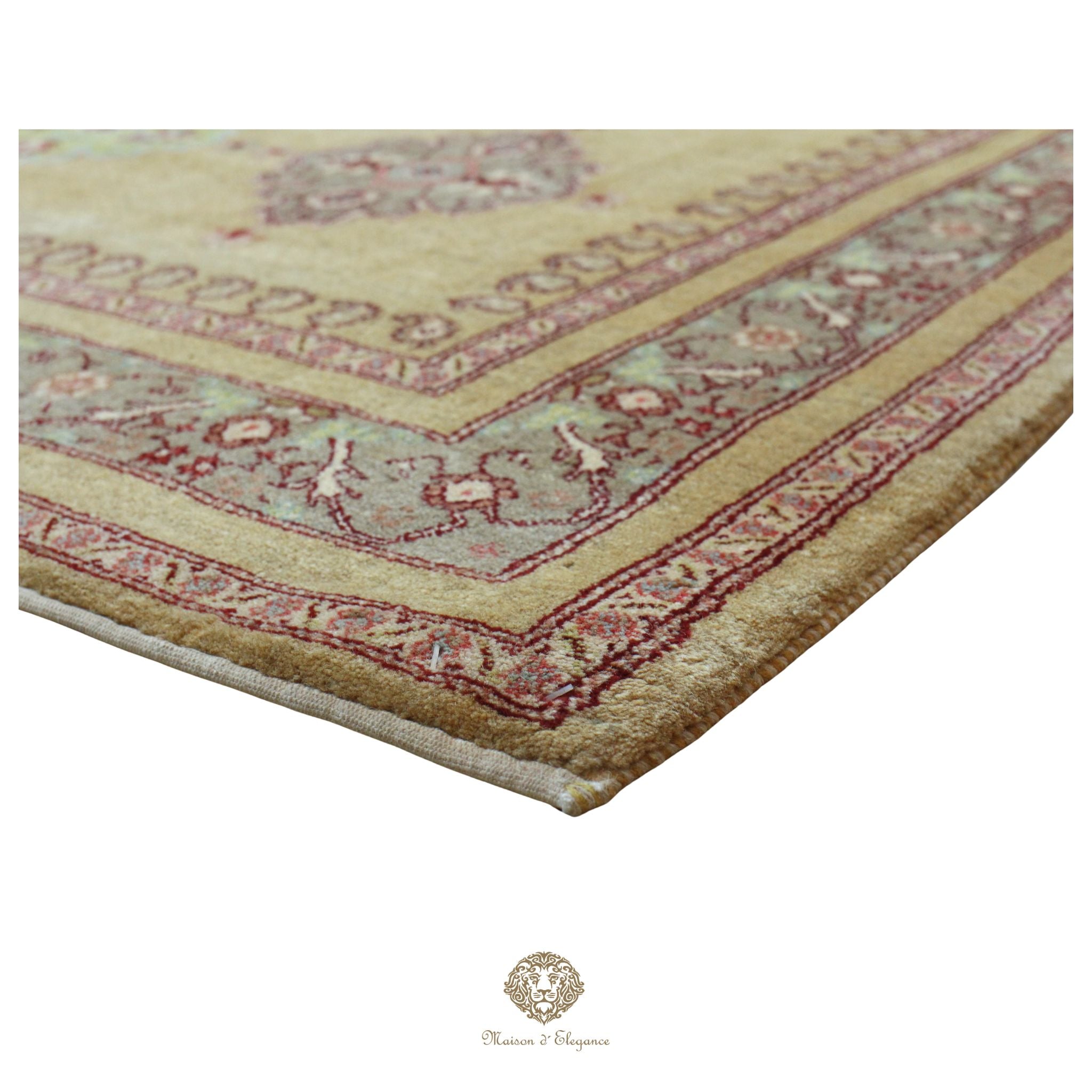 Alfombra persa Trible Fine Kashkuli con tintes naturales | Loribaft de lana hecha a mano 170 x 242 cm