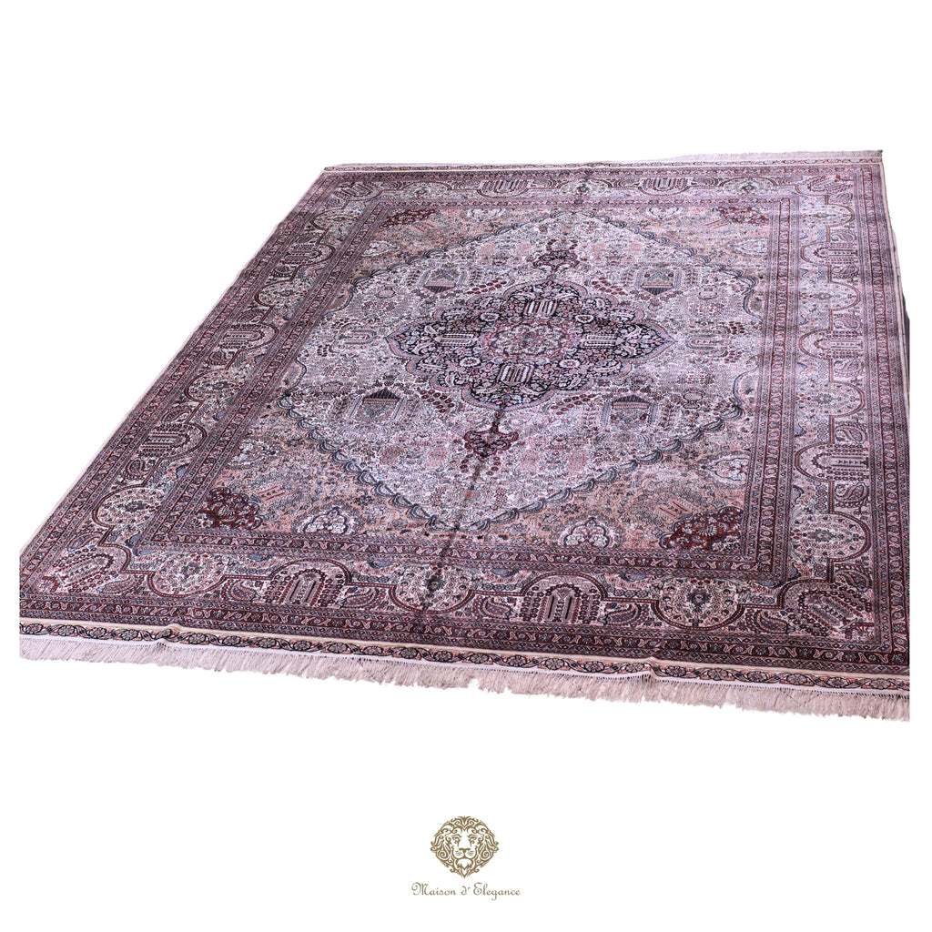 Alfombra china de seda de alta gama, exclusiva, hecha a mano | obra maestra, 310 x 440 cm