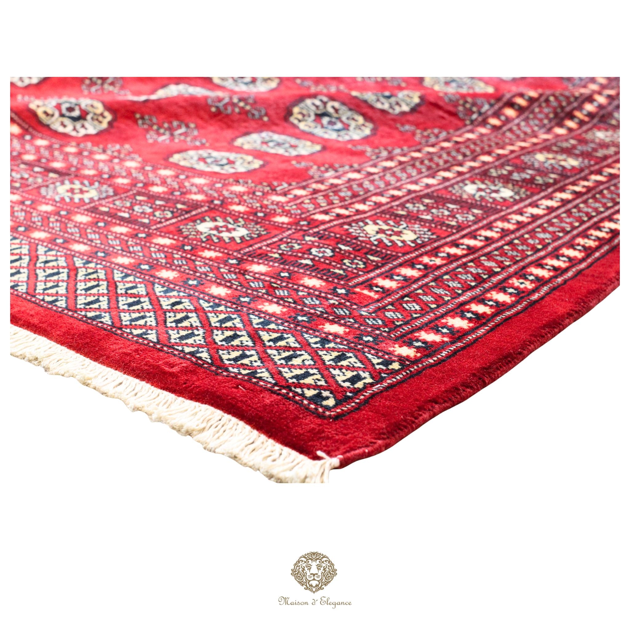 Alfombra de lana Jaldar Bukhara de colores intensos con diseño geométrico | Tradicional 278x370 cm
