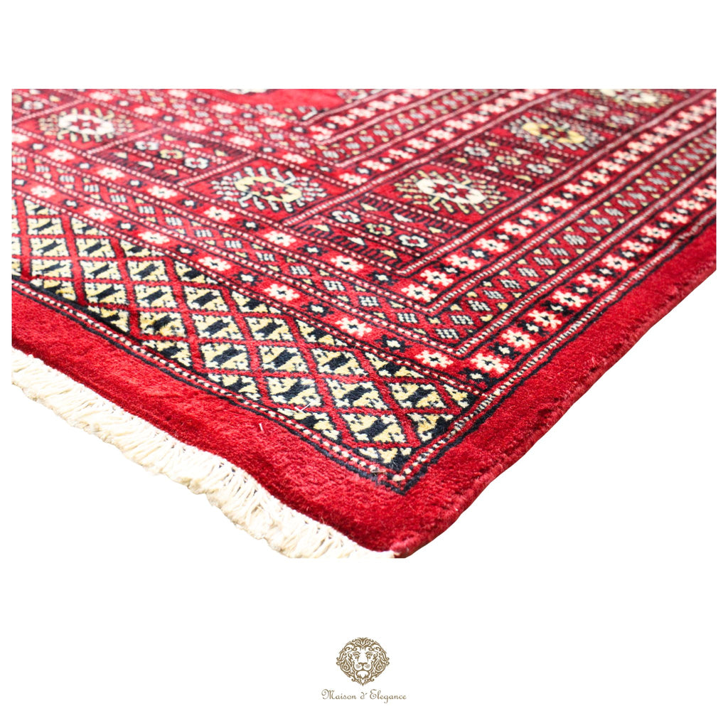 Alfombra de lana Jaldar Bukhara de colores intensos con diseño geométrico | Tradicional 277x370 cm