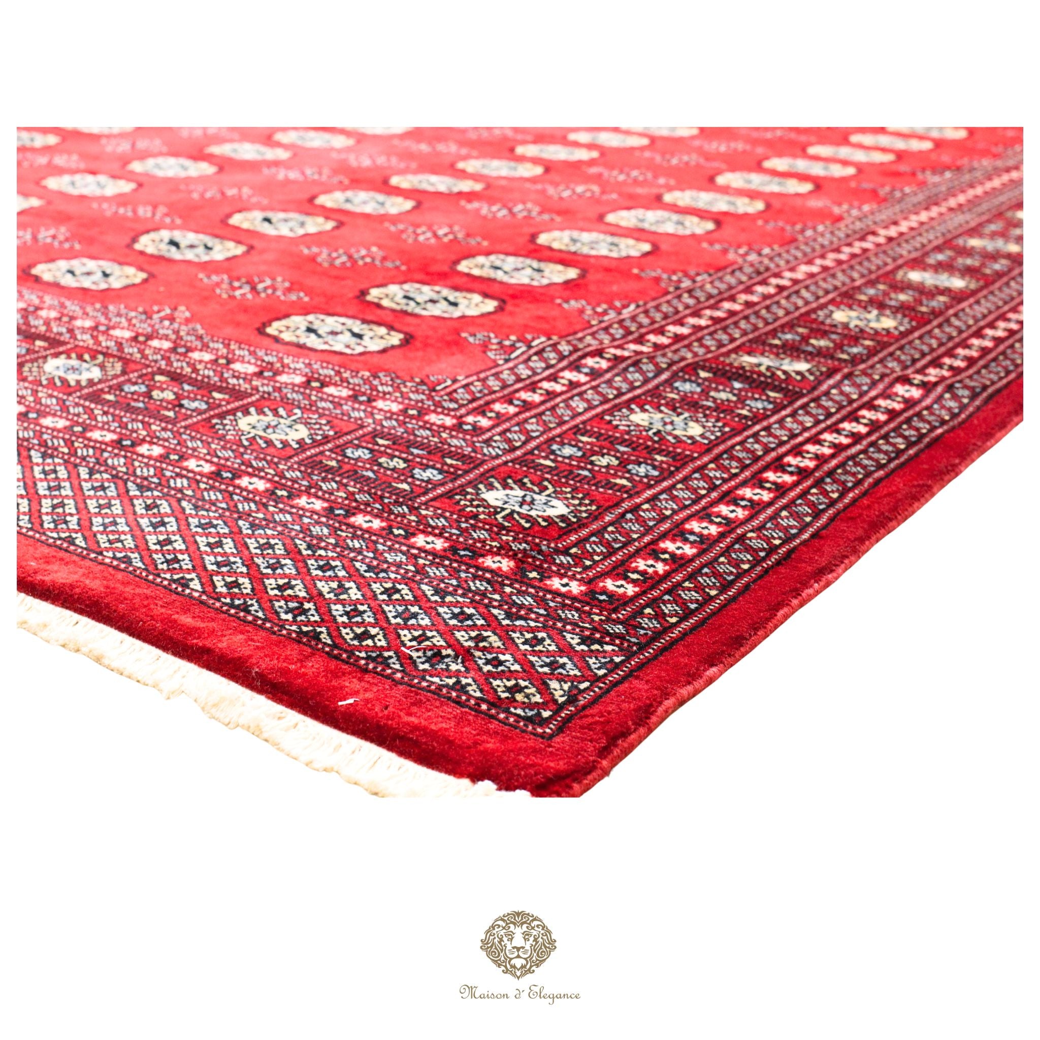 Alfombra de lana Jaldar Bukhara de colores intensos con diseño geométrico | Tradicional 242x340 cm