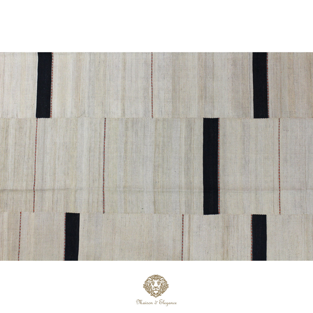 Kilim Persa Exclusivo Lana 201x273 cm | Diseño Contemporáneo Teñido Natural