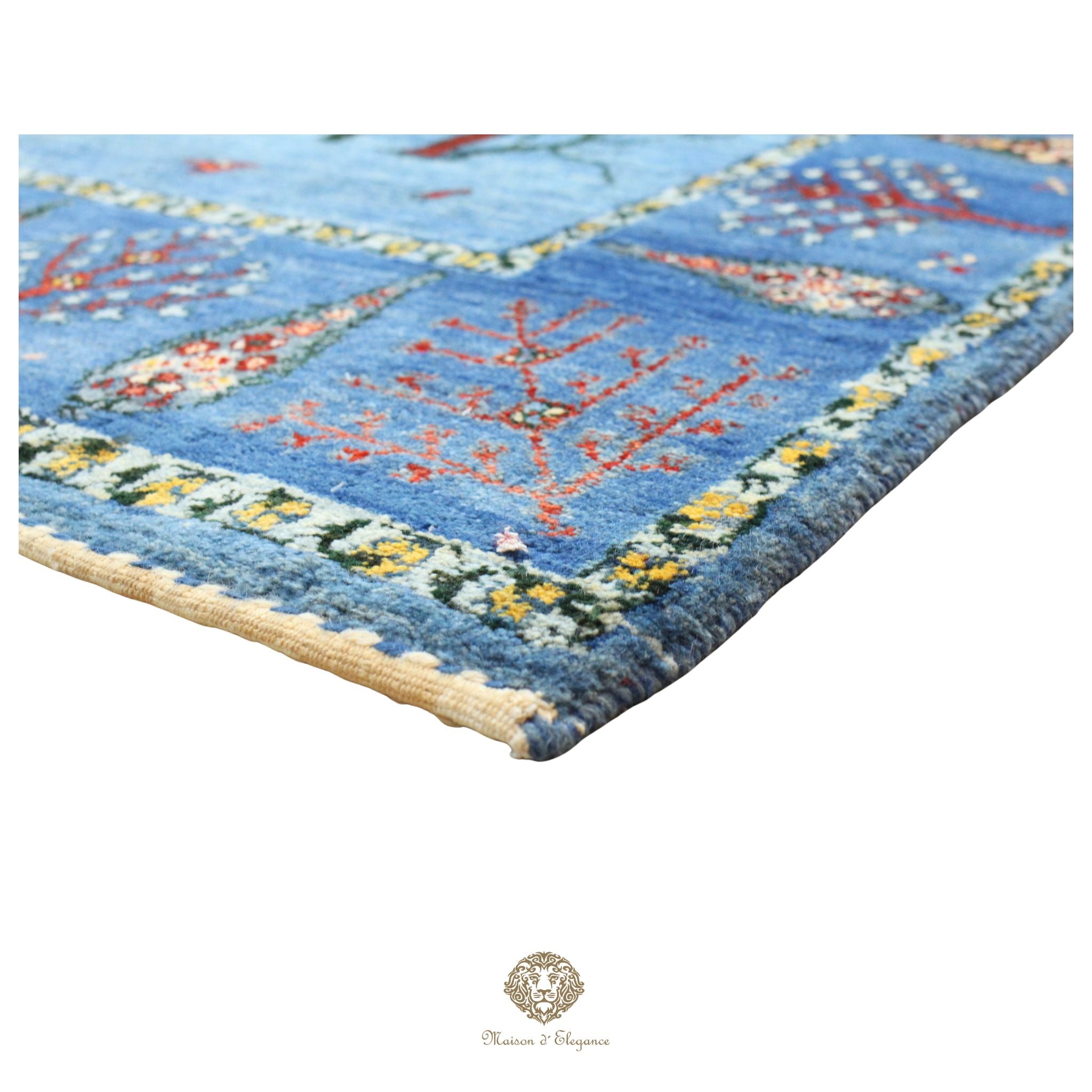 Alfombra persa Trible Fine Kashkuli con tintes naturales | Loribaft de lana hecha a mano 165 x 263 cm
