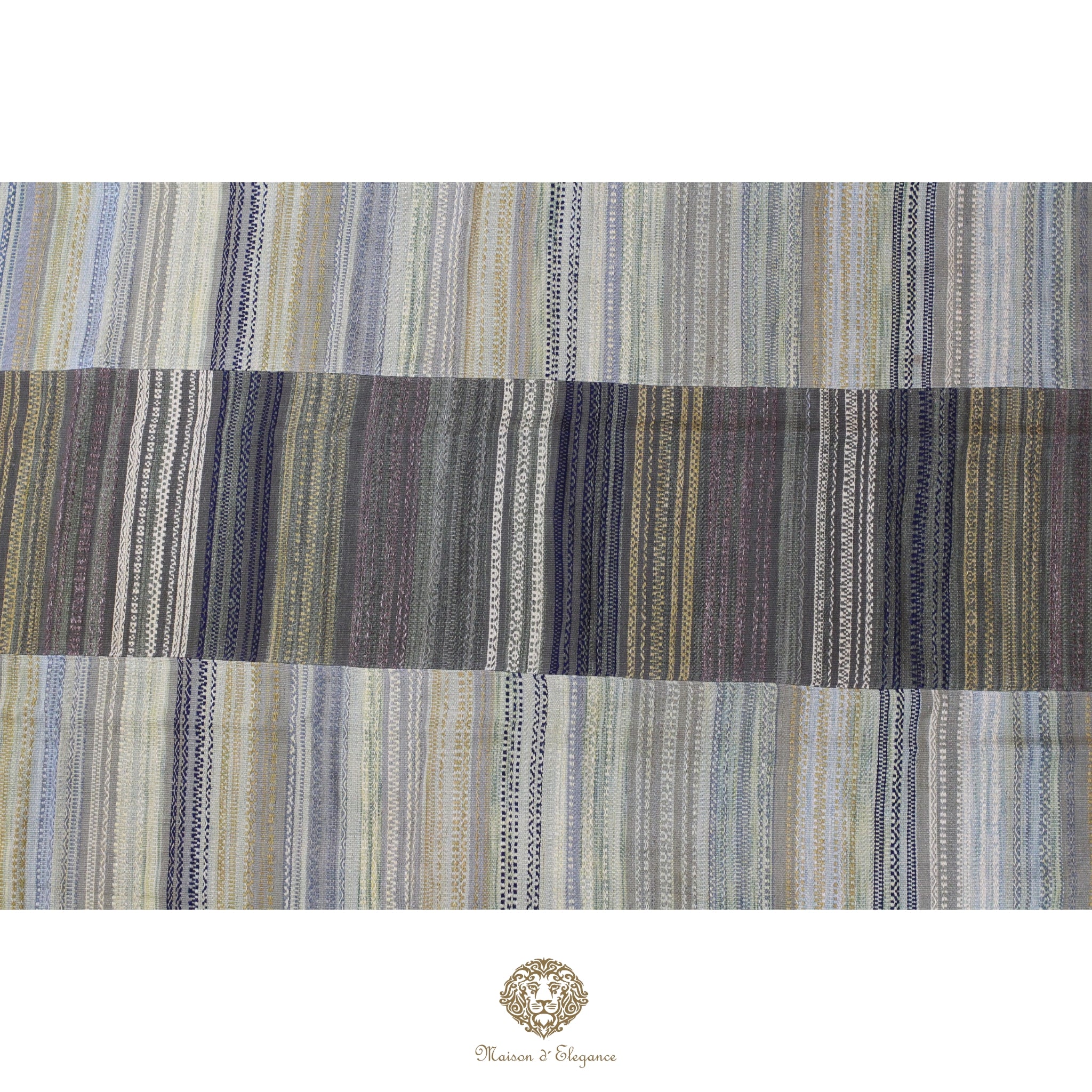 Alfombra Kilim Persa Patchwork 253x297 cm Lana Natural - Colección Edel Ground