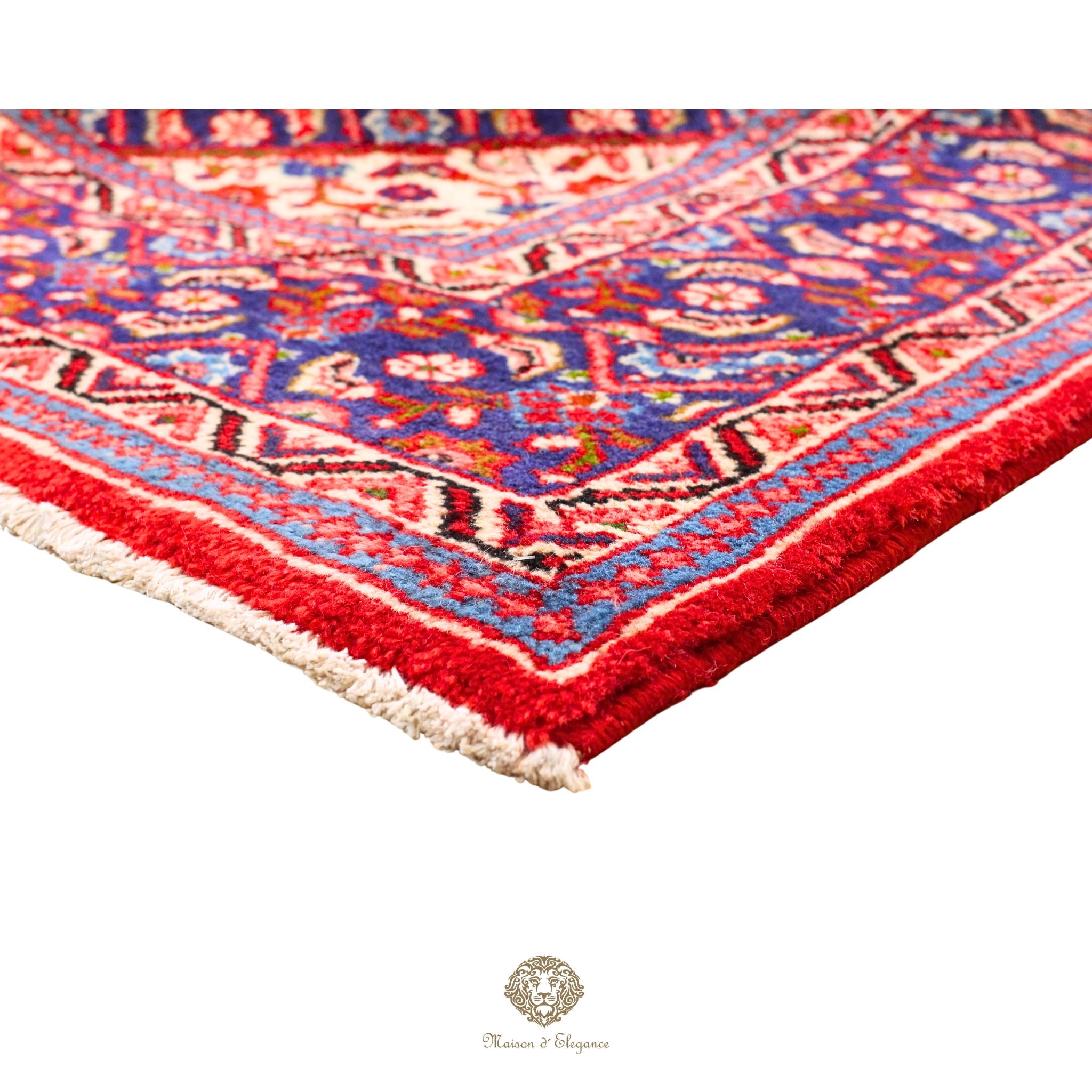 Alfombra Hamedan Lana Centro Geométrico Persa Tradicional | diseño de medallón hecho a mano 274 x 391 cm