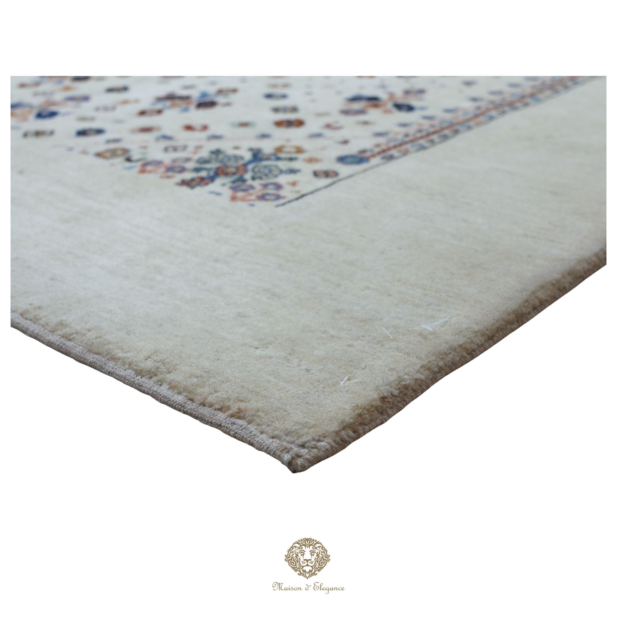 Alfombra persa Trible Fine Kashkuli con tintes naturales | Gabbeh de lana hecha a mano 141 x 200 cm